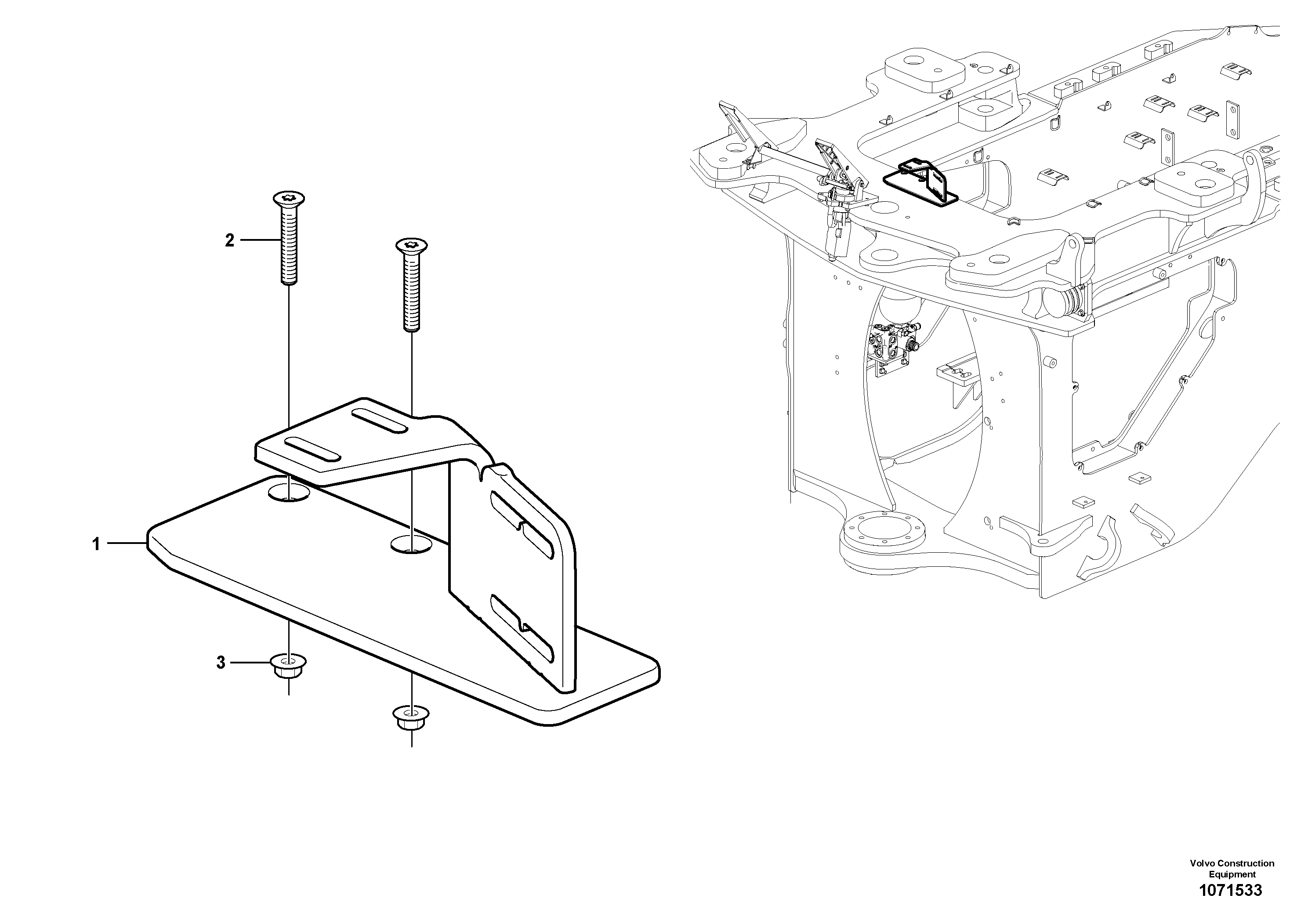 Seat frame VOE16869864 VOLVO