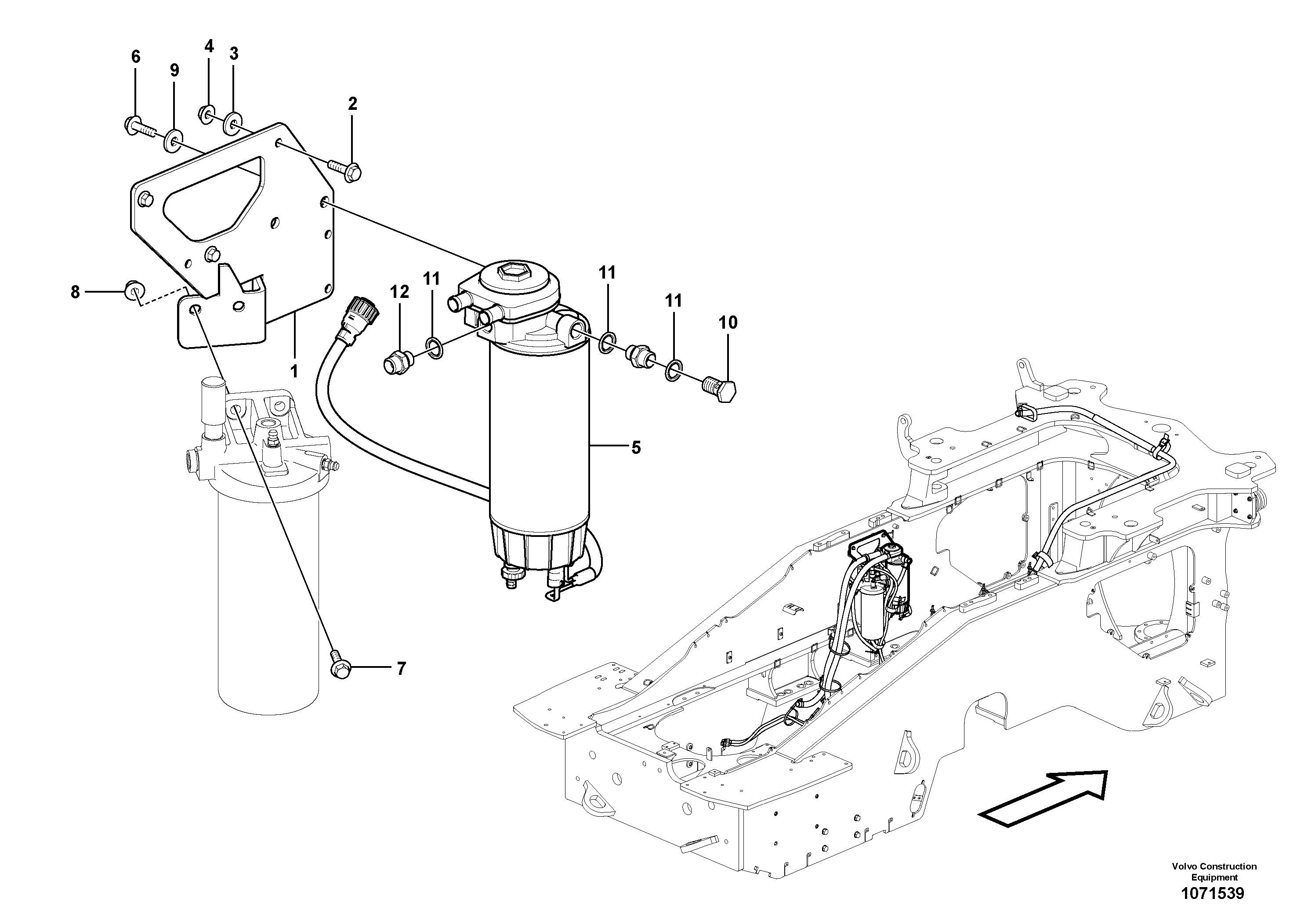 Bracket VOE16836122 VOLVO