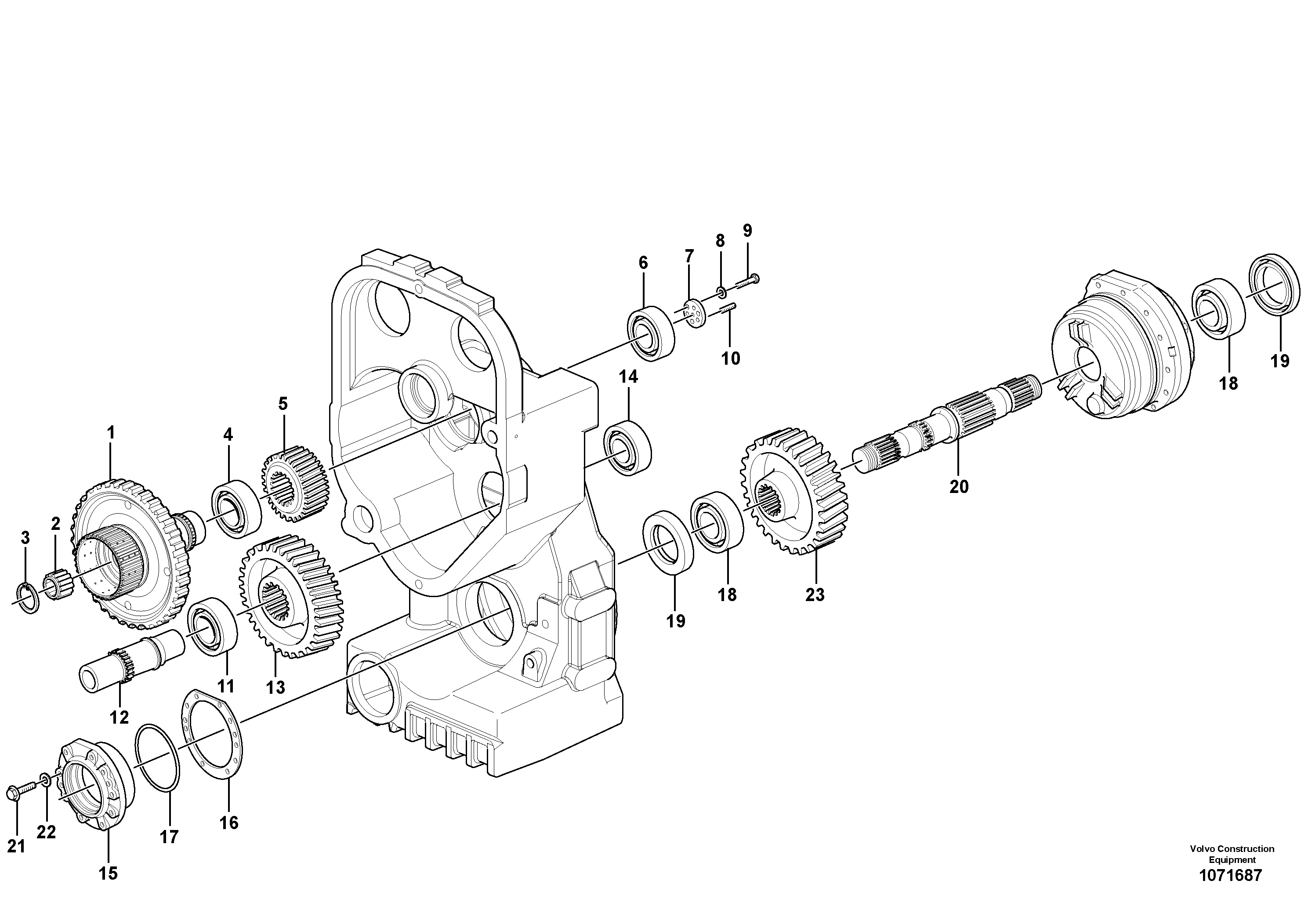 Mounting rail VOE997450 VOLVO
