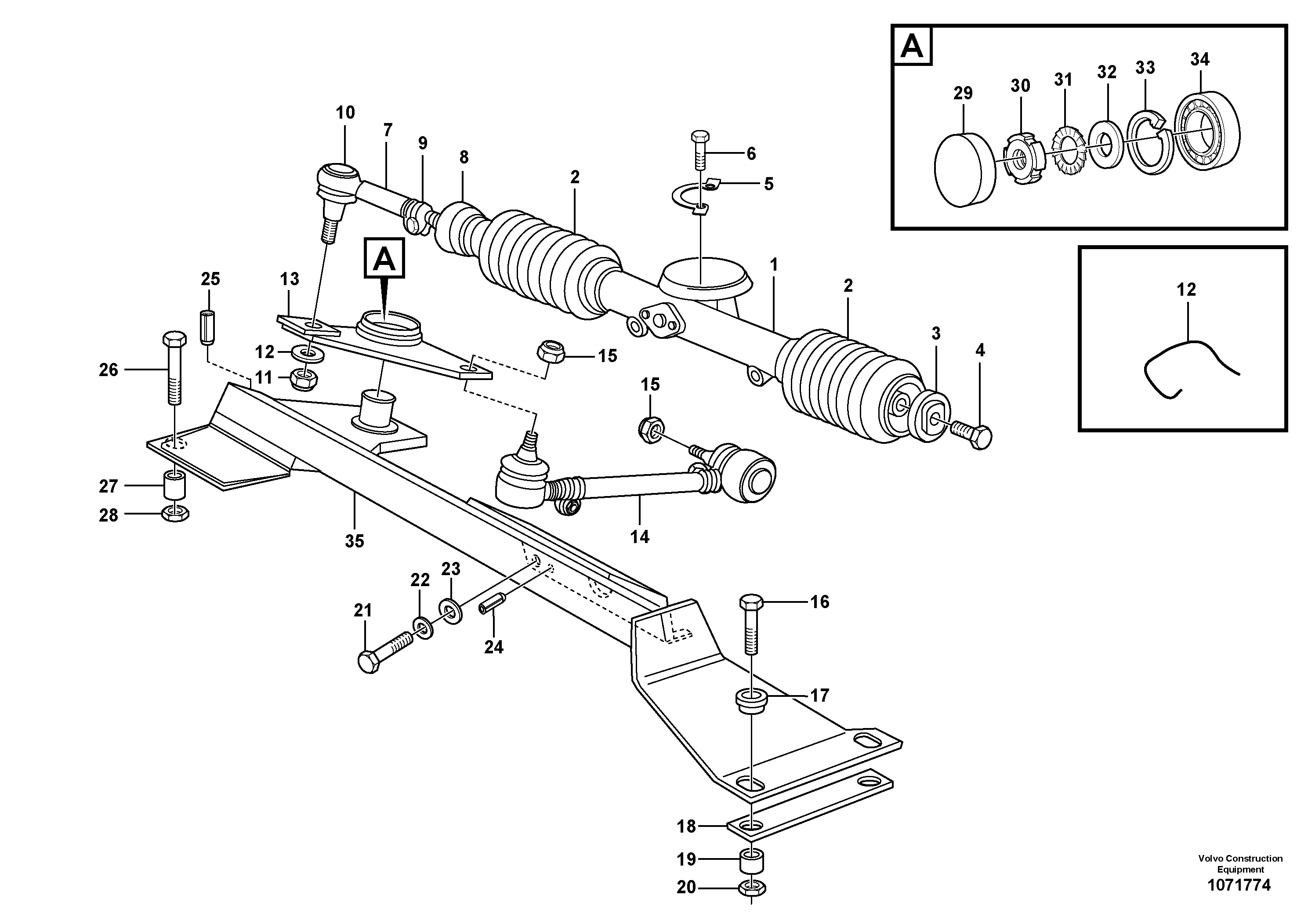 Mounting rail VOE955295 VOLVO