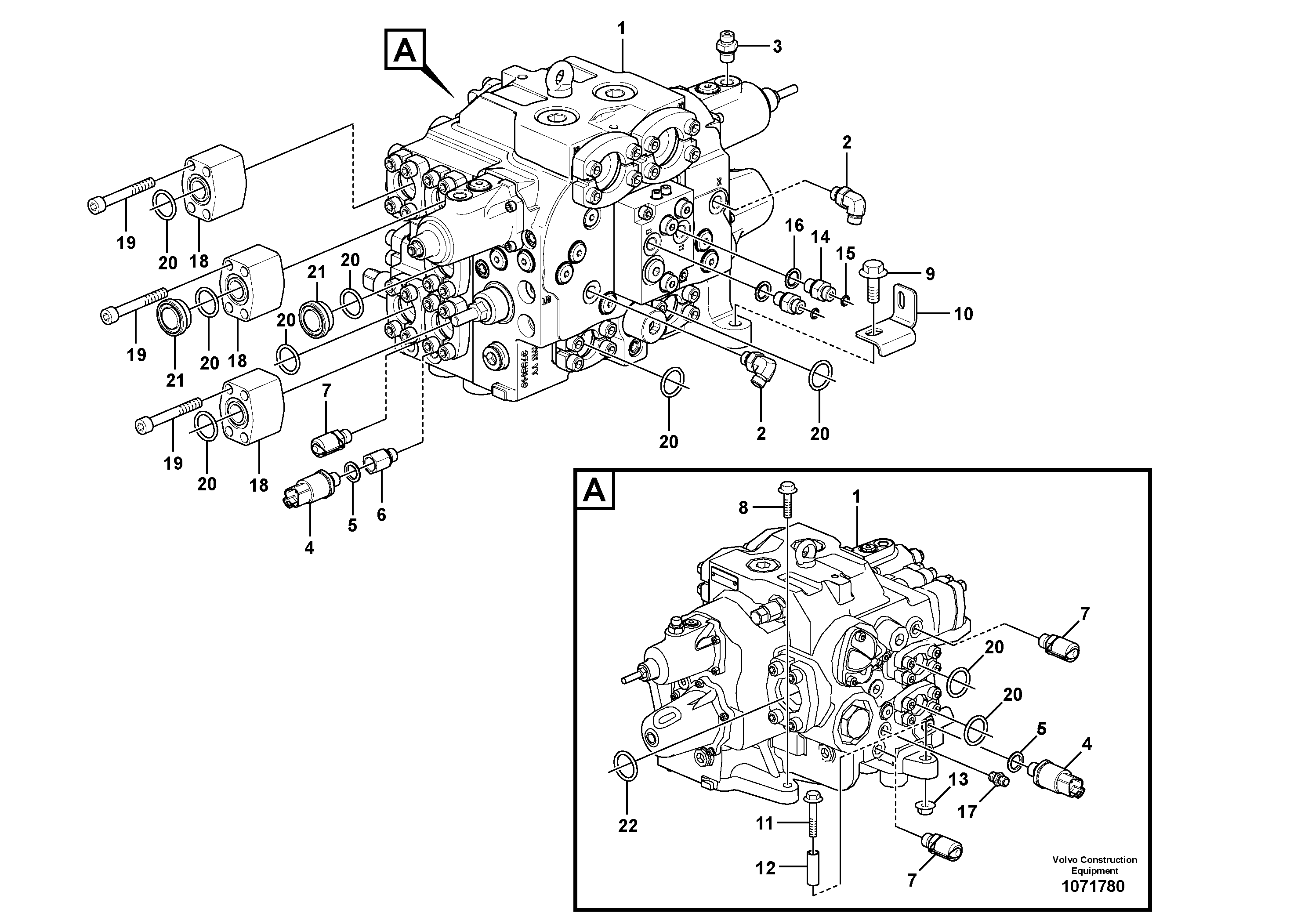 Seat frame VOE17230627 VOLVO