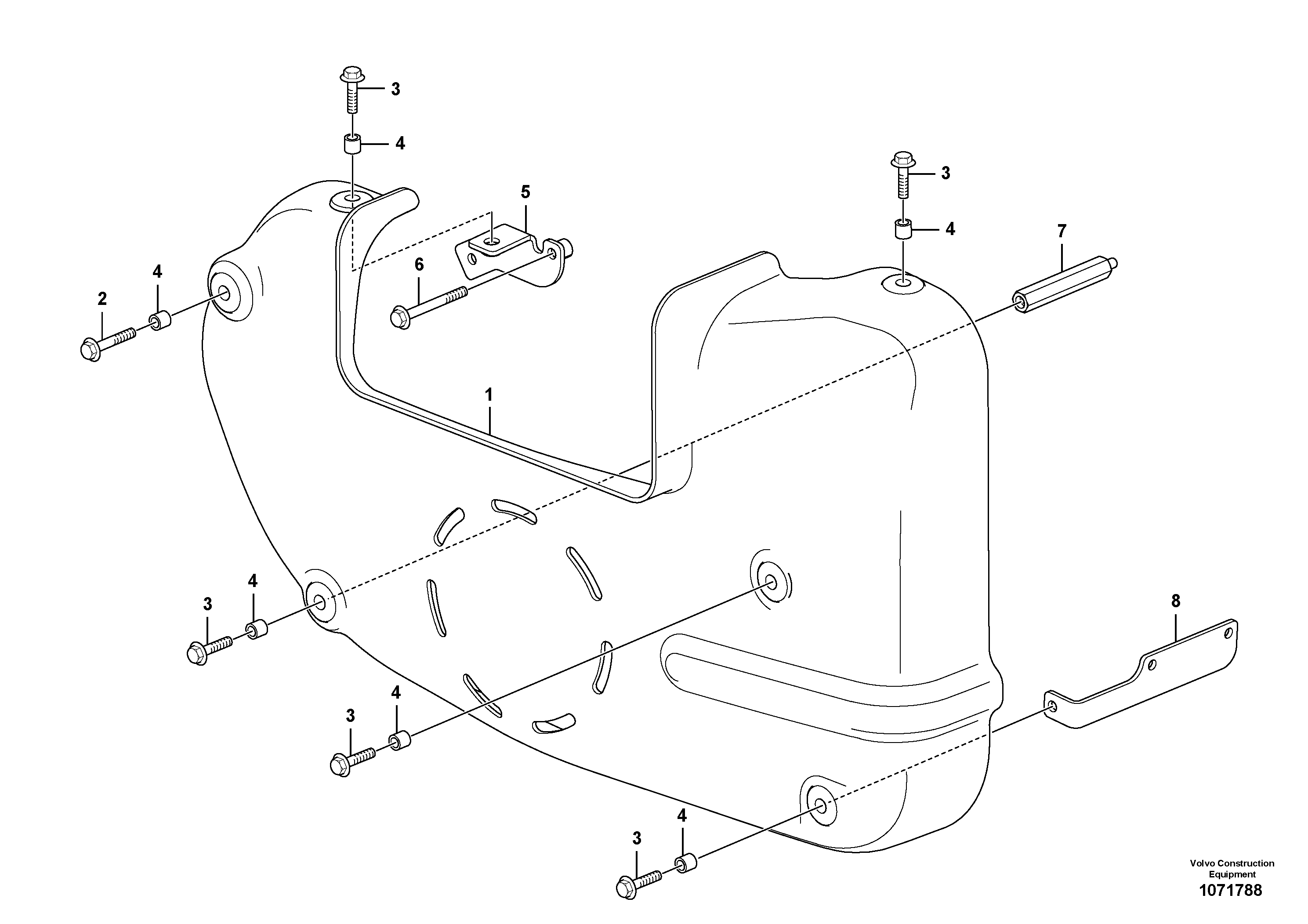 Seat frame VOE16847367 VOLVO