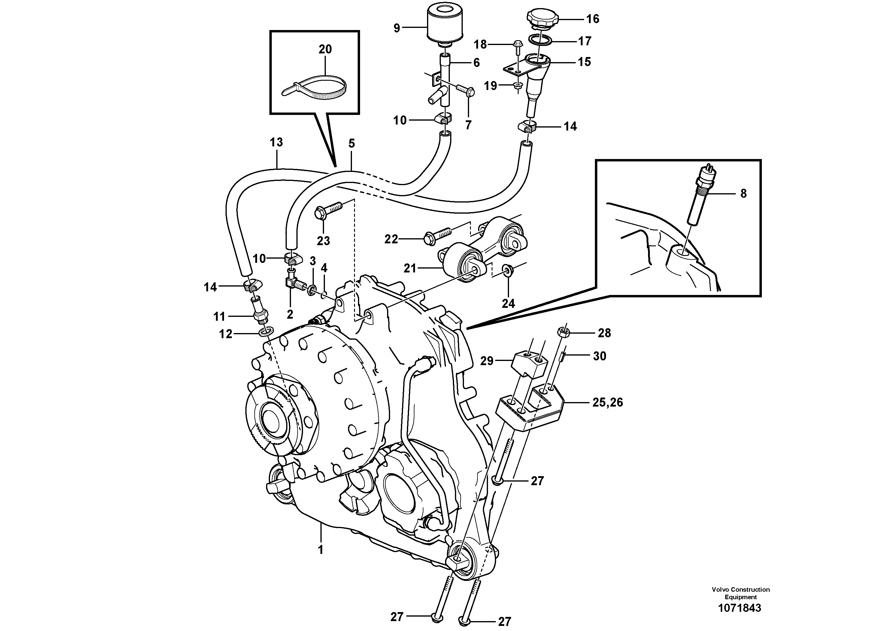 Hub Retainer VOE22733 VOLVO