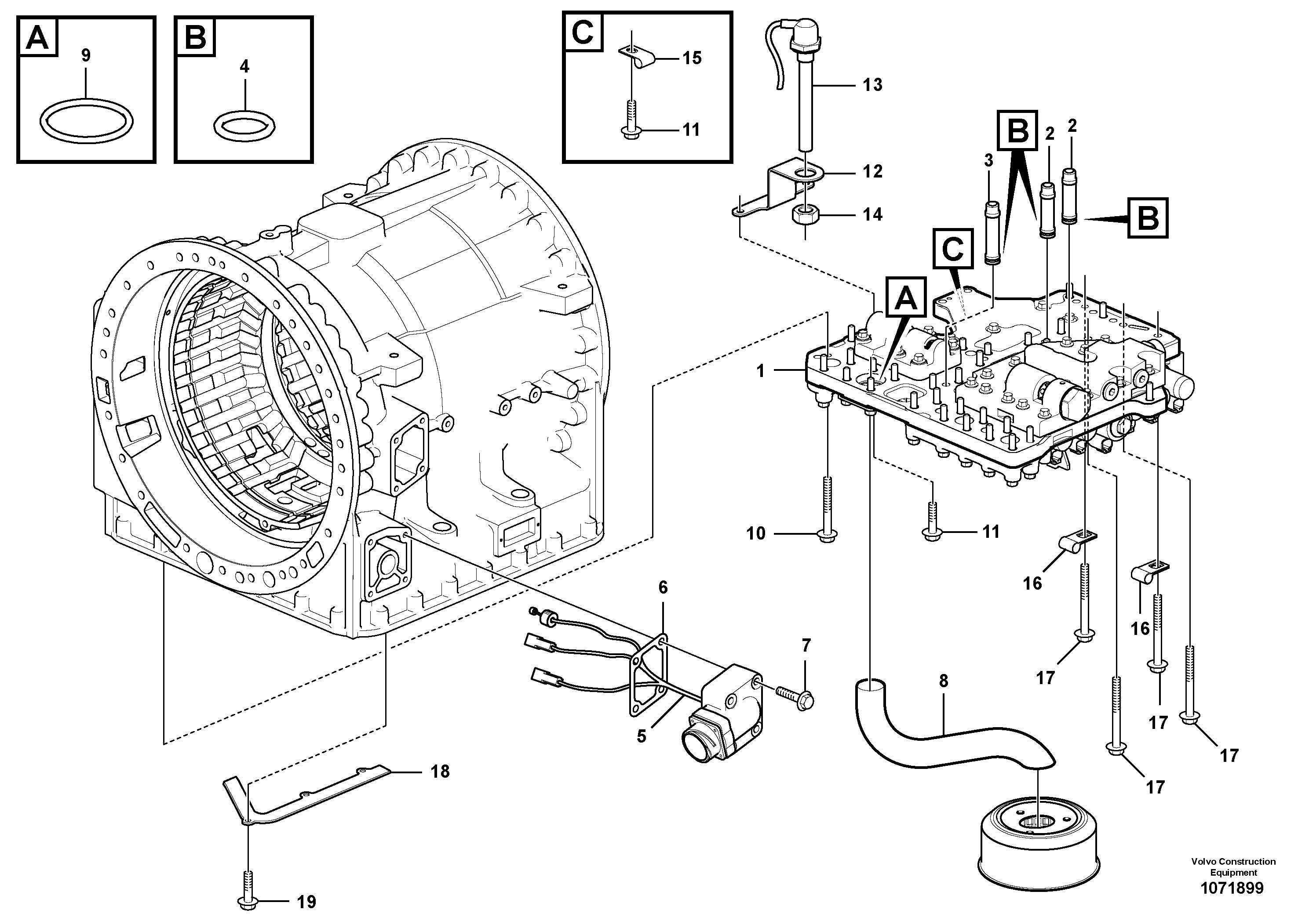 Flywheel housing VOE15180210 VOLVO