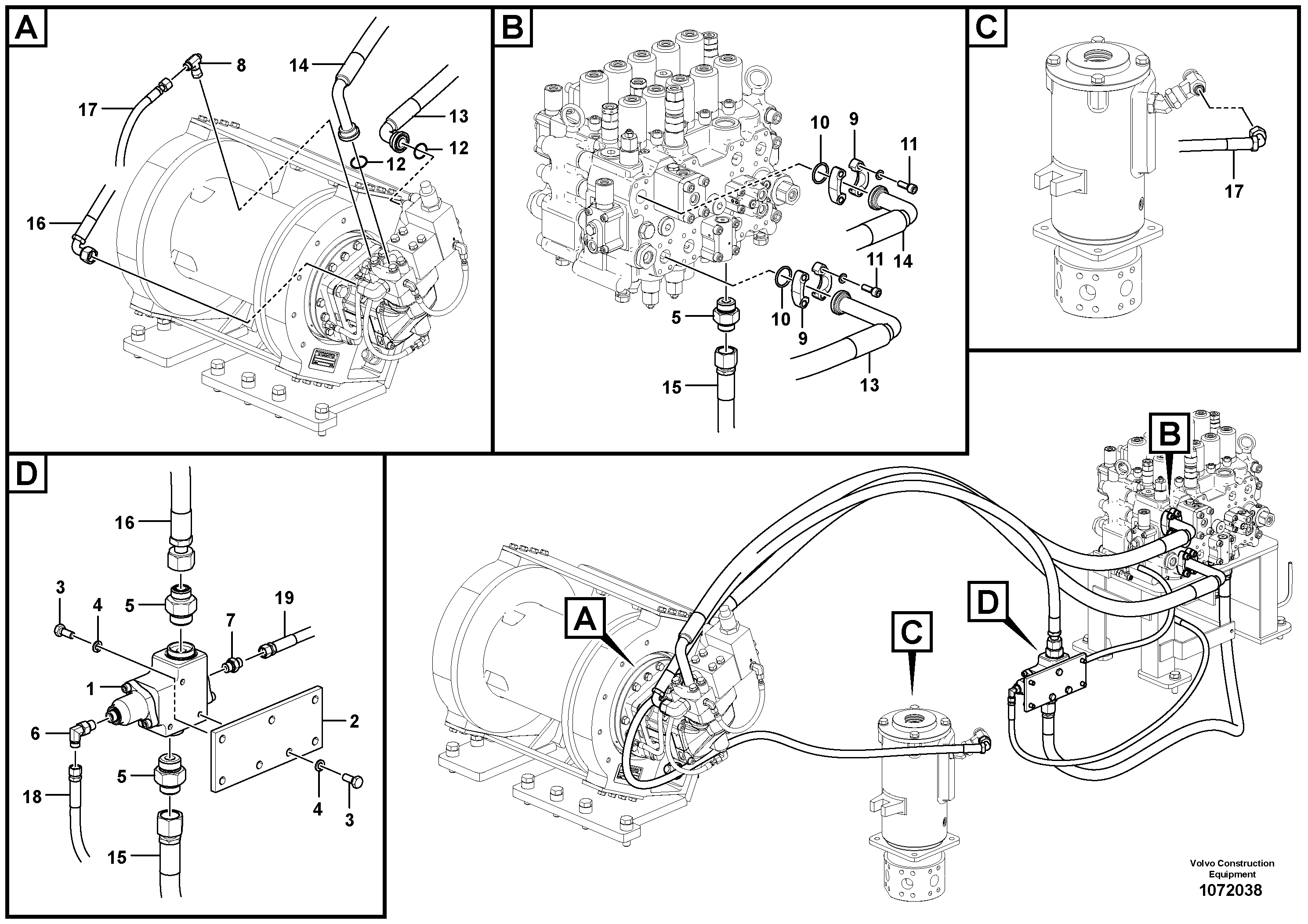 Seat frame VOE14647208 VOLVO