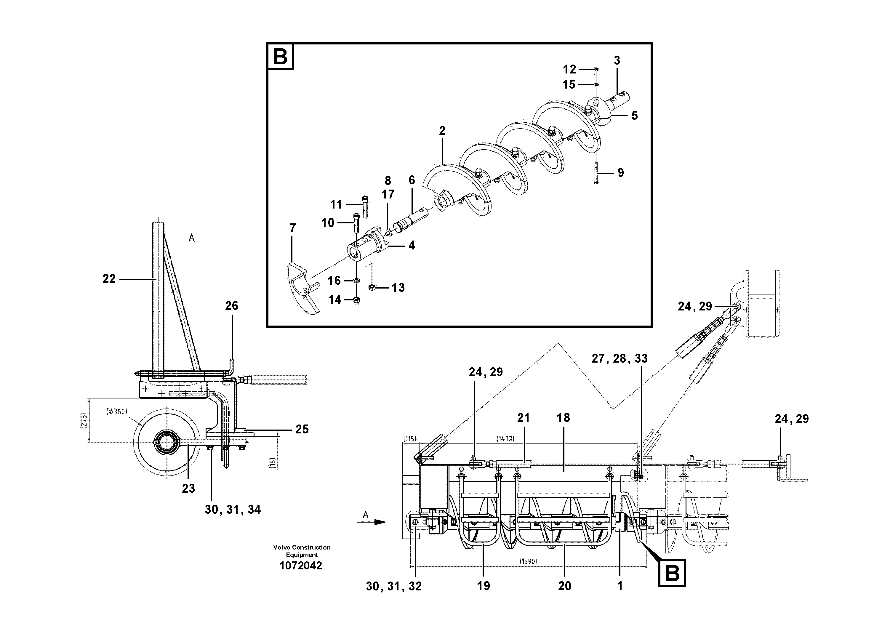 Bearing Support RM/VOE12801267 VOLVO