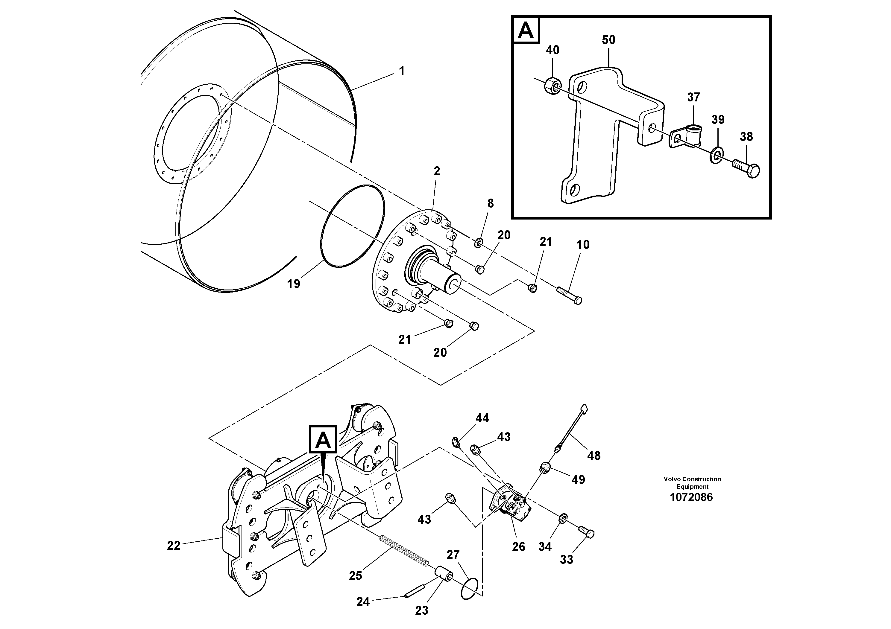 Seat frame VOE12780018 VOLVO