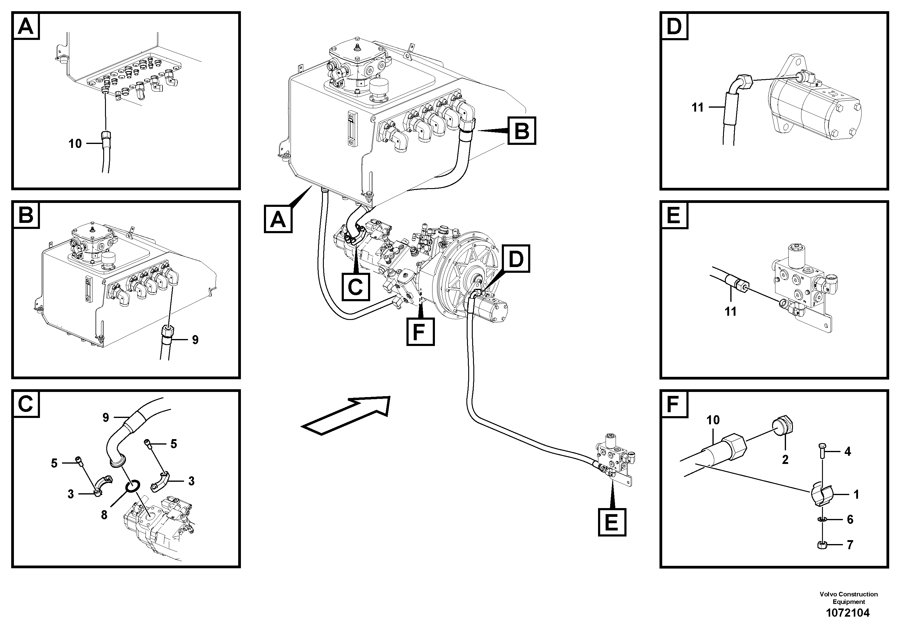Timing gear casing VOE12762667 VOLVO