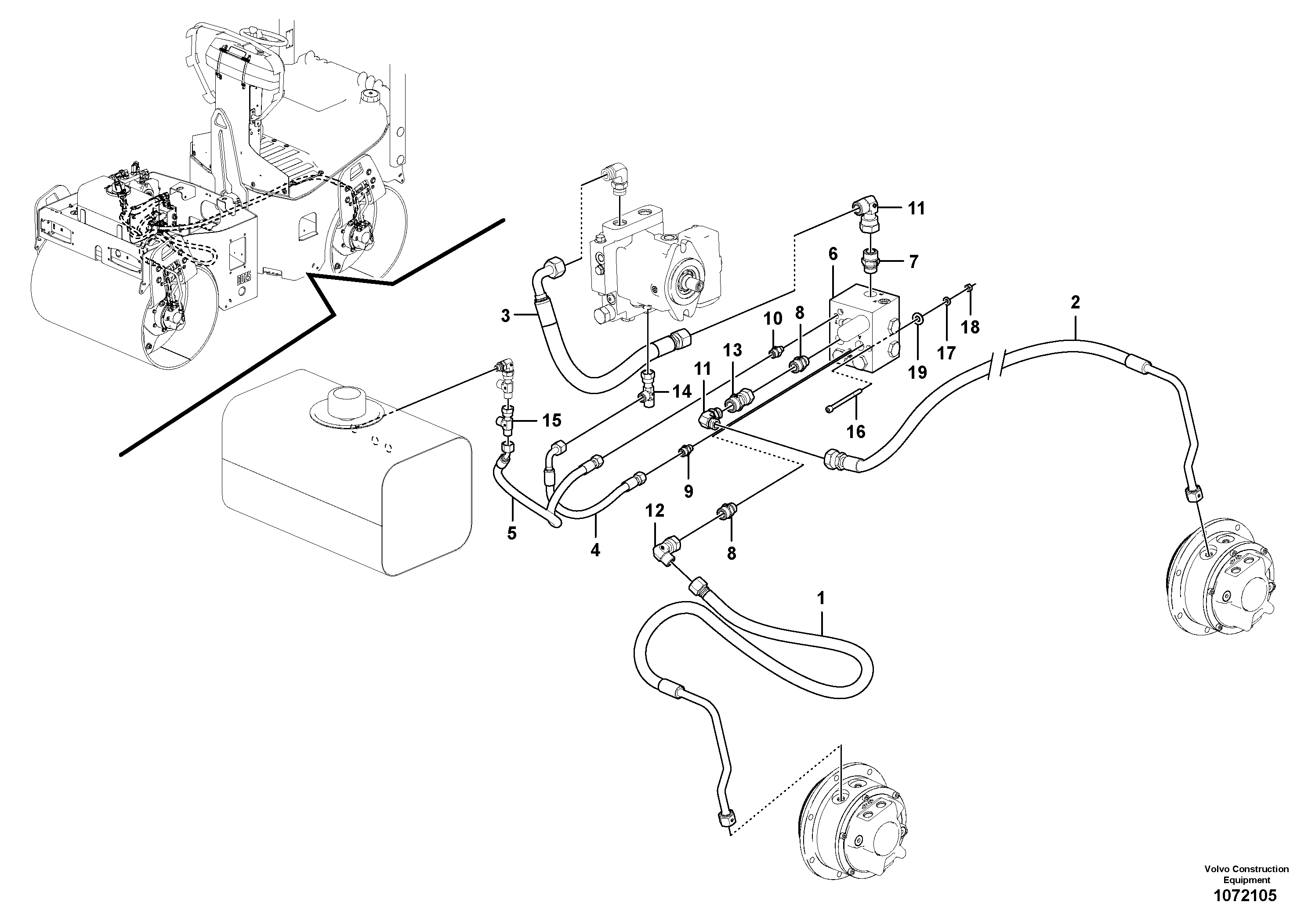 Timing gear casing VOE12777362 VOLVO