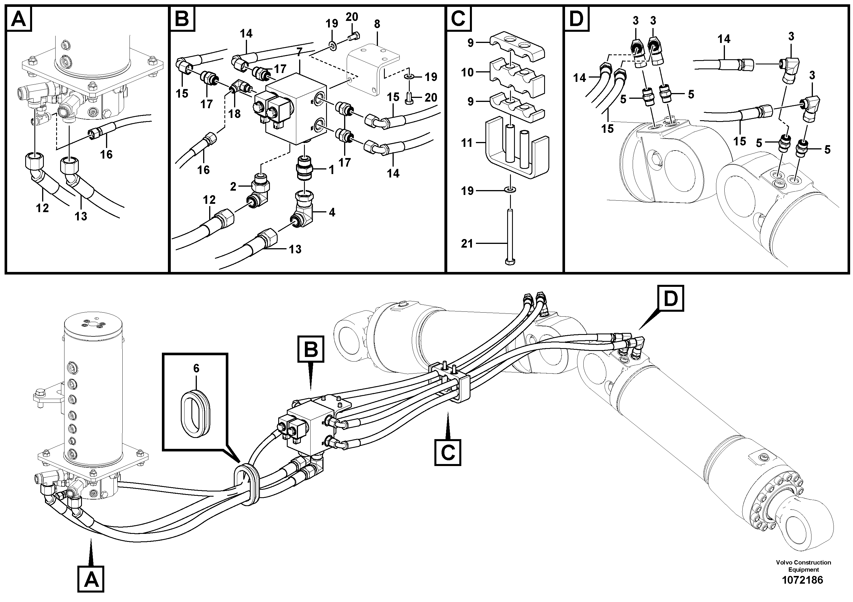 Timing gear casing VOE15109745 VOLVO