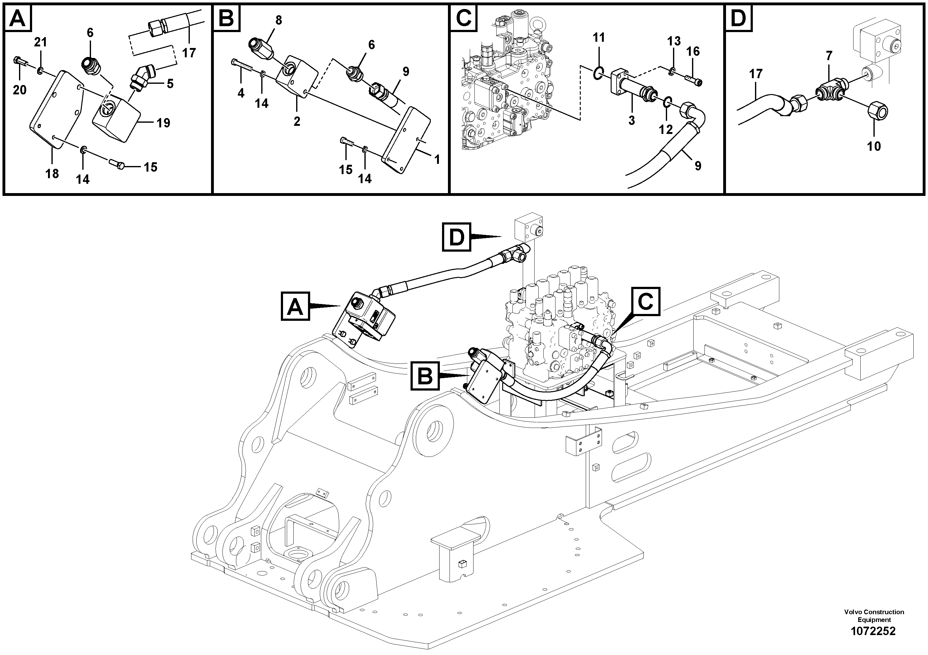 Seat frame VOE14648085 VOLVO