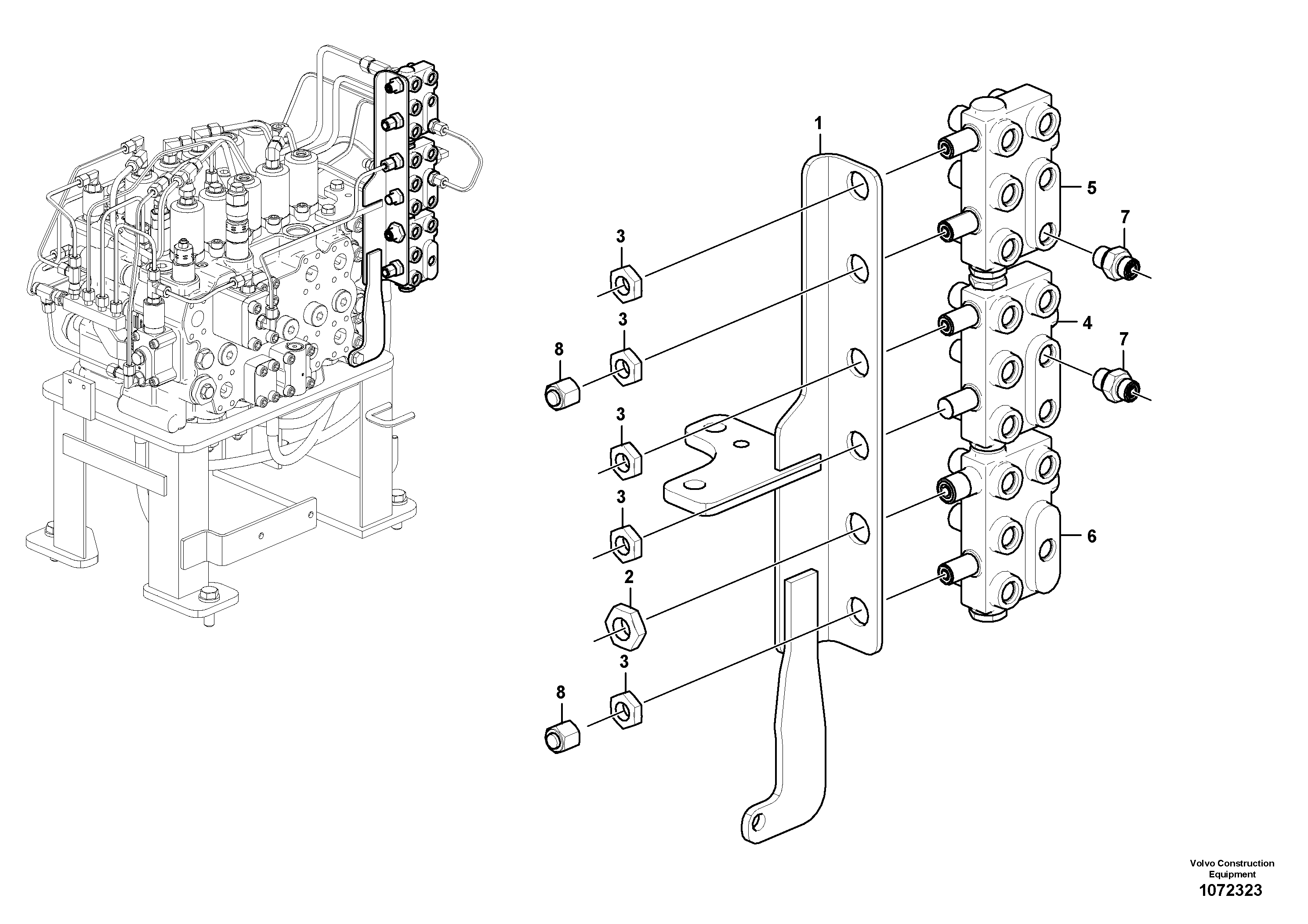 Seat frame VOE14667033 VOLVO