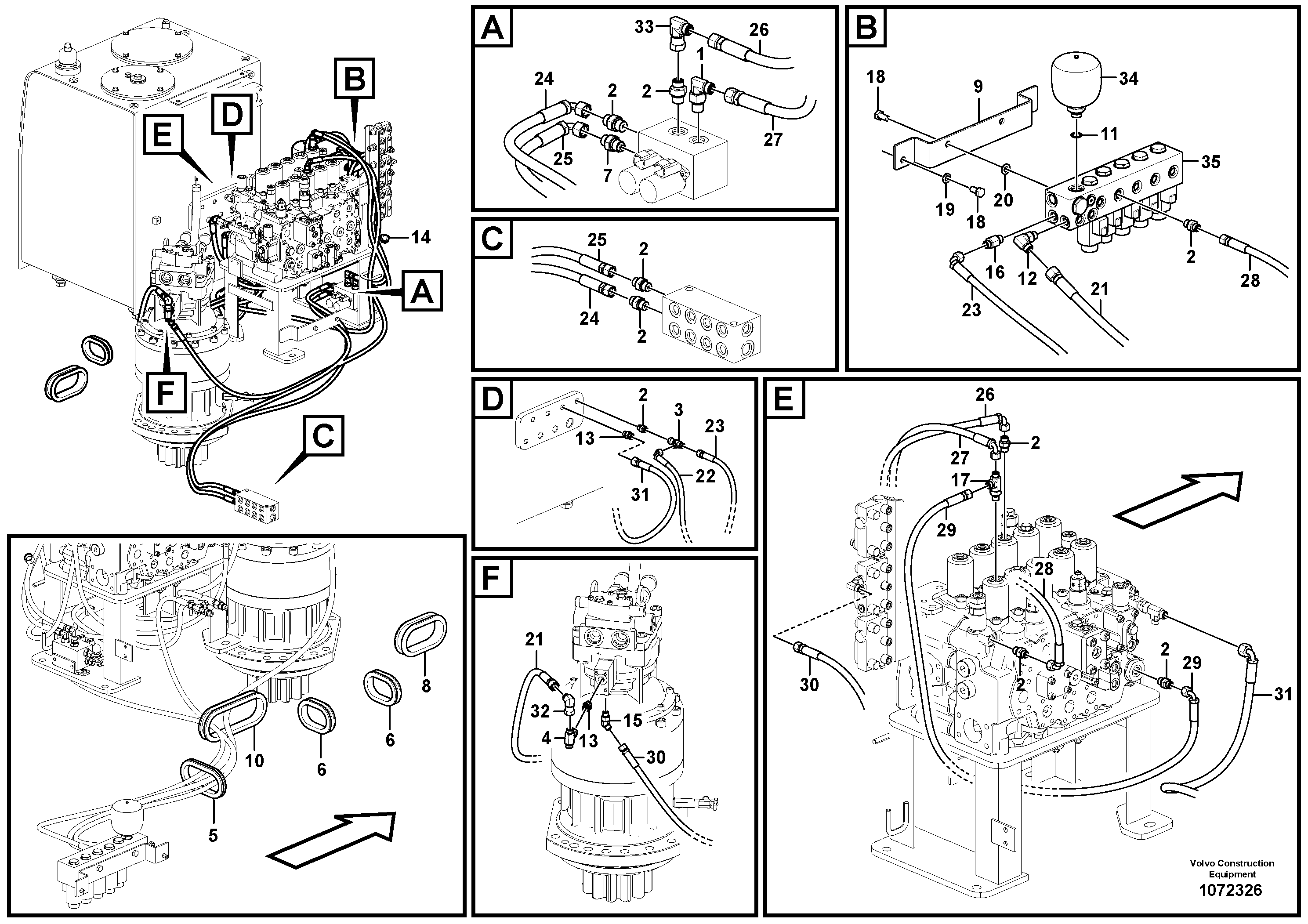 Boom Cylinder VOE14683986 VOLVO