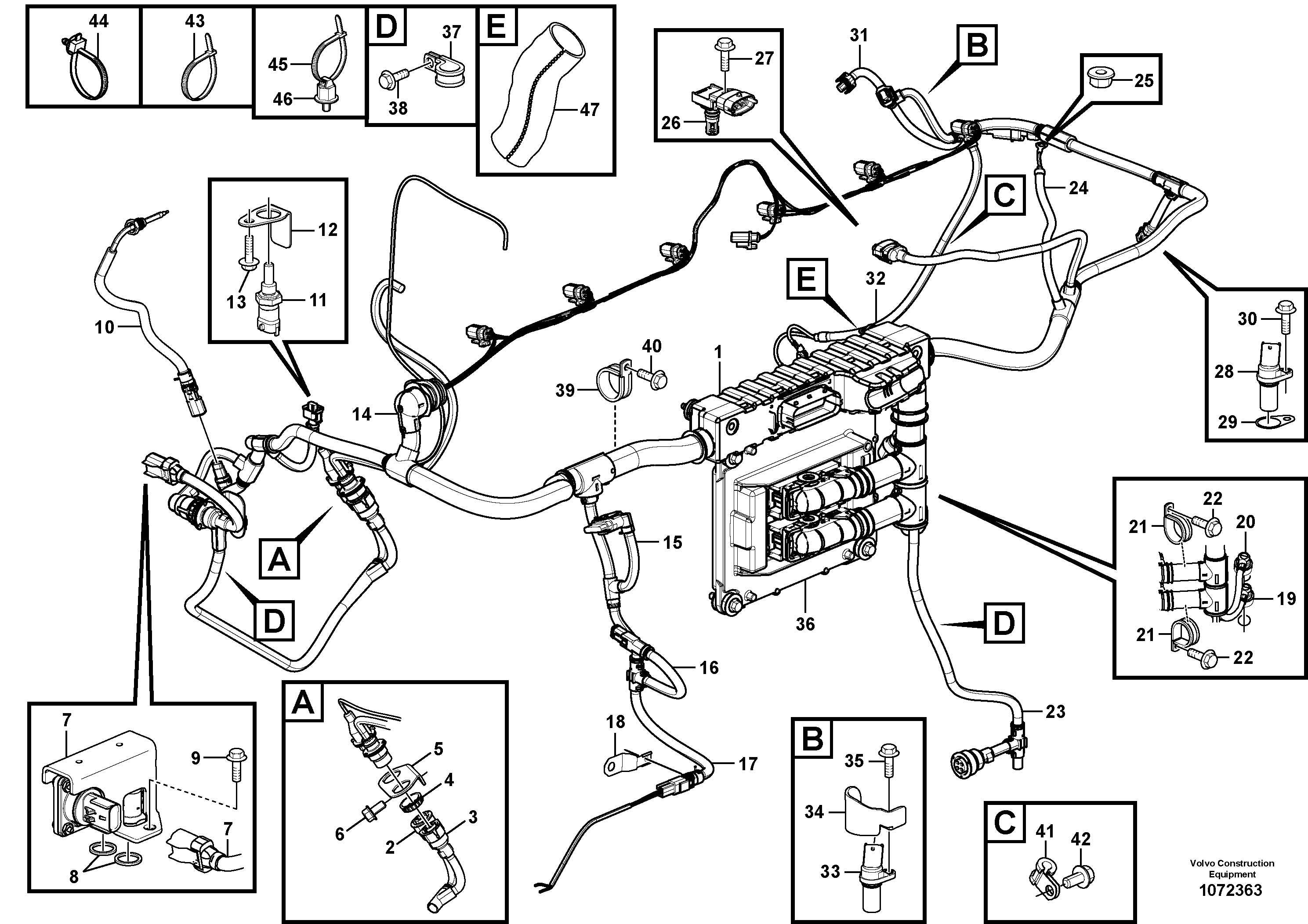 Wiring Harness VOE17441792 VOLVO