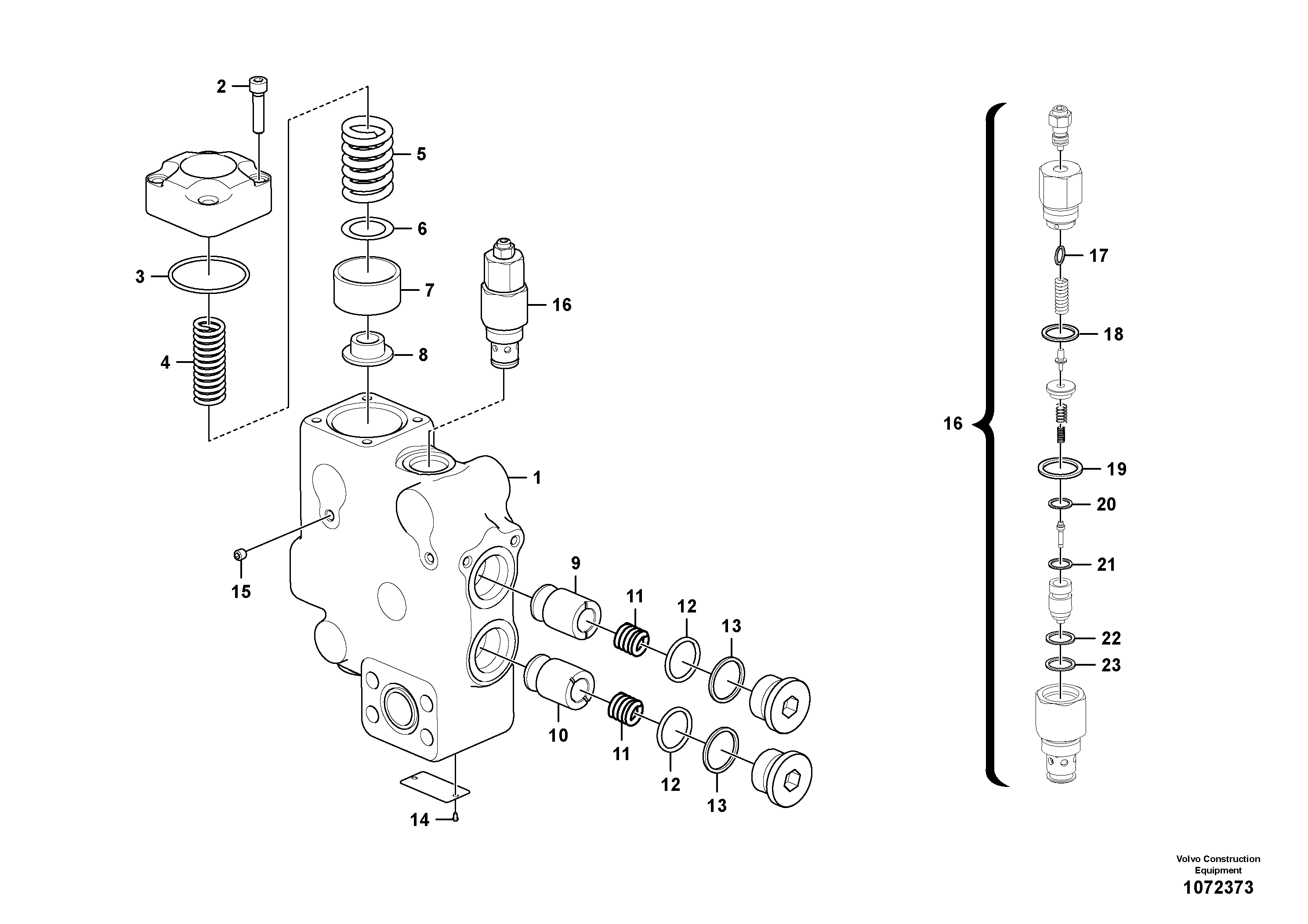 Shaft Guide RM/VOE14652127 VOLVO