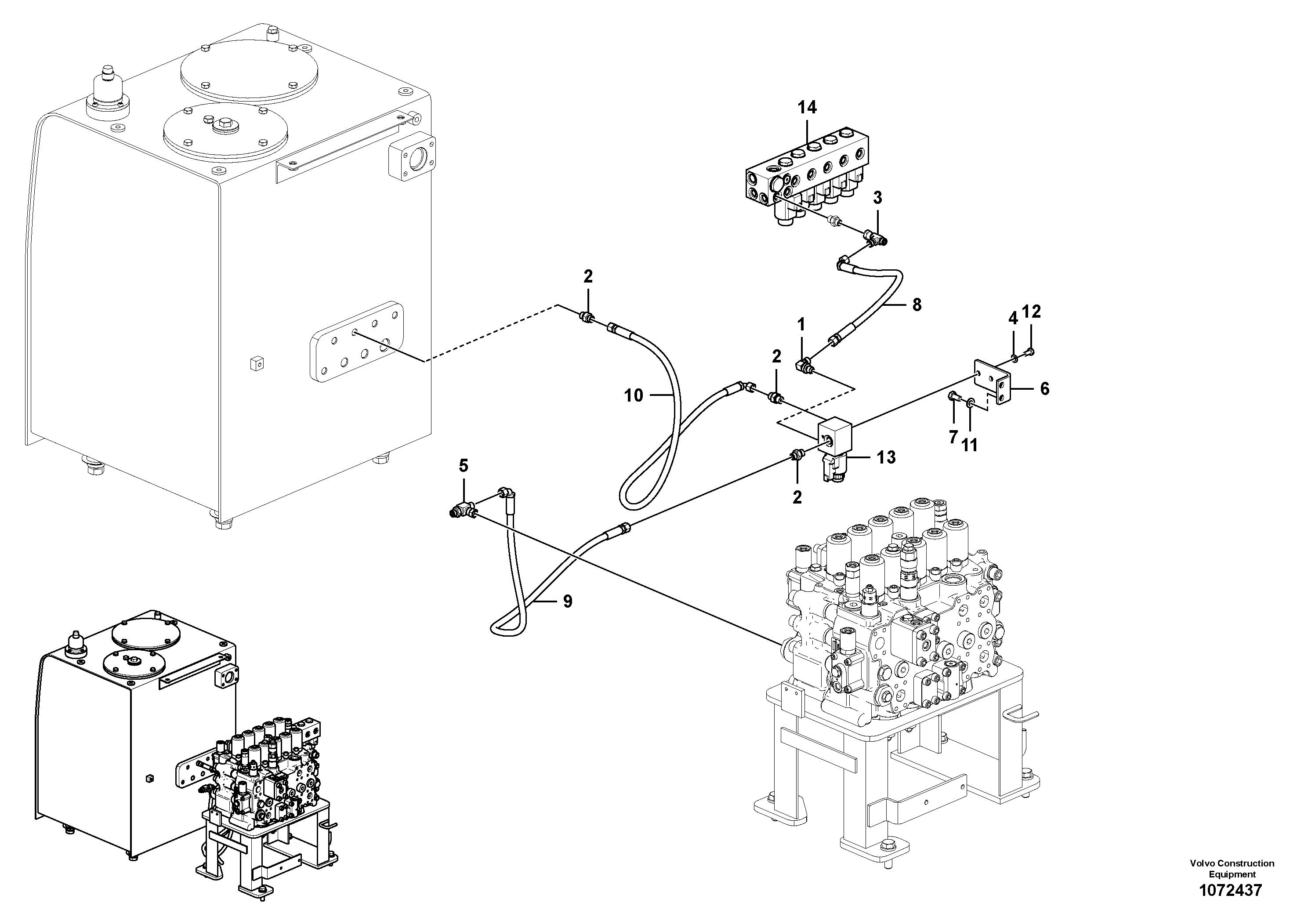 Seat frame VOE14728767 VOLVO