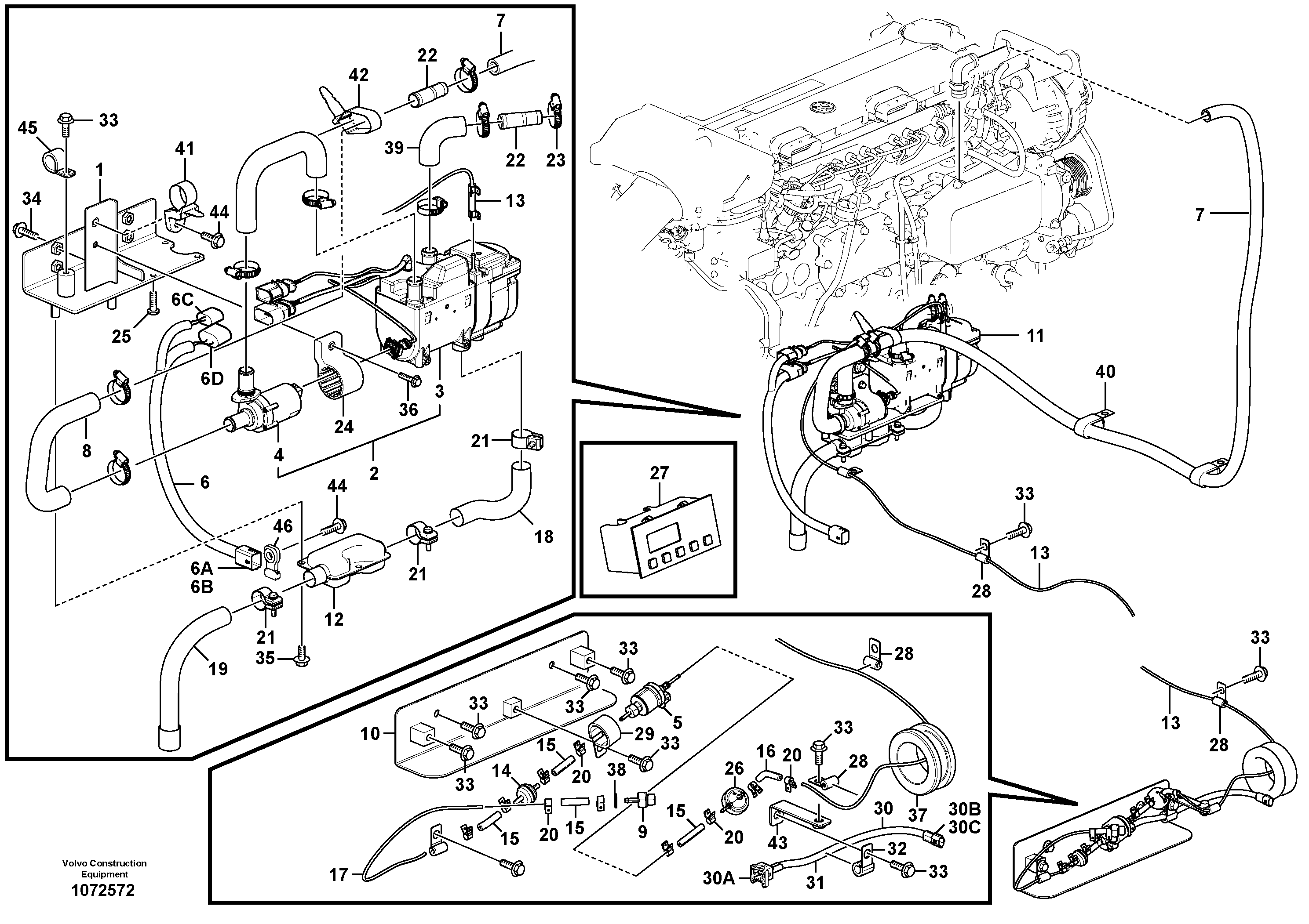 Seat frame VOE14650116 VOLVO