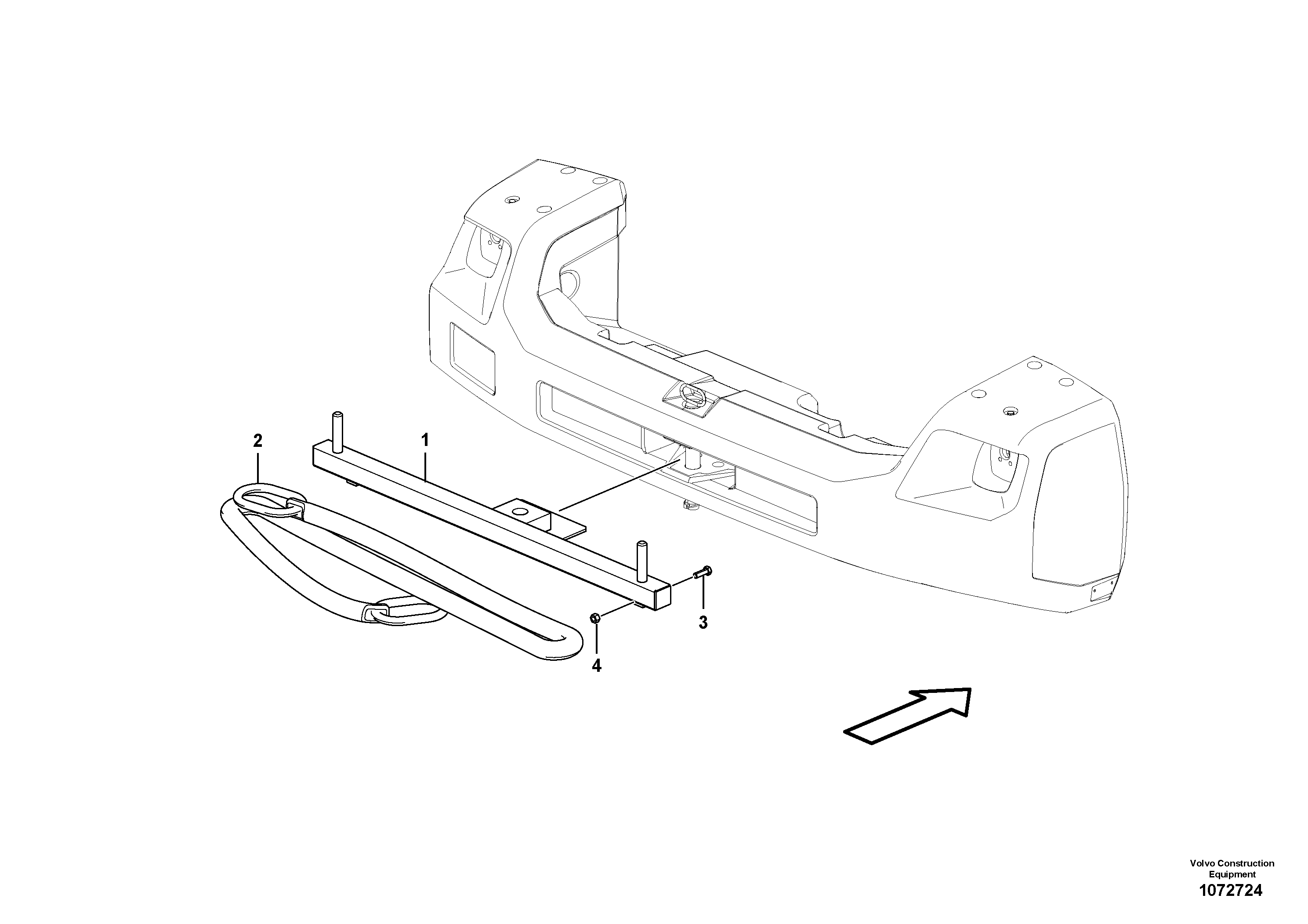 Seat frame VOE17220963 VOLVO