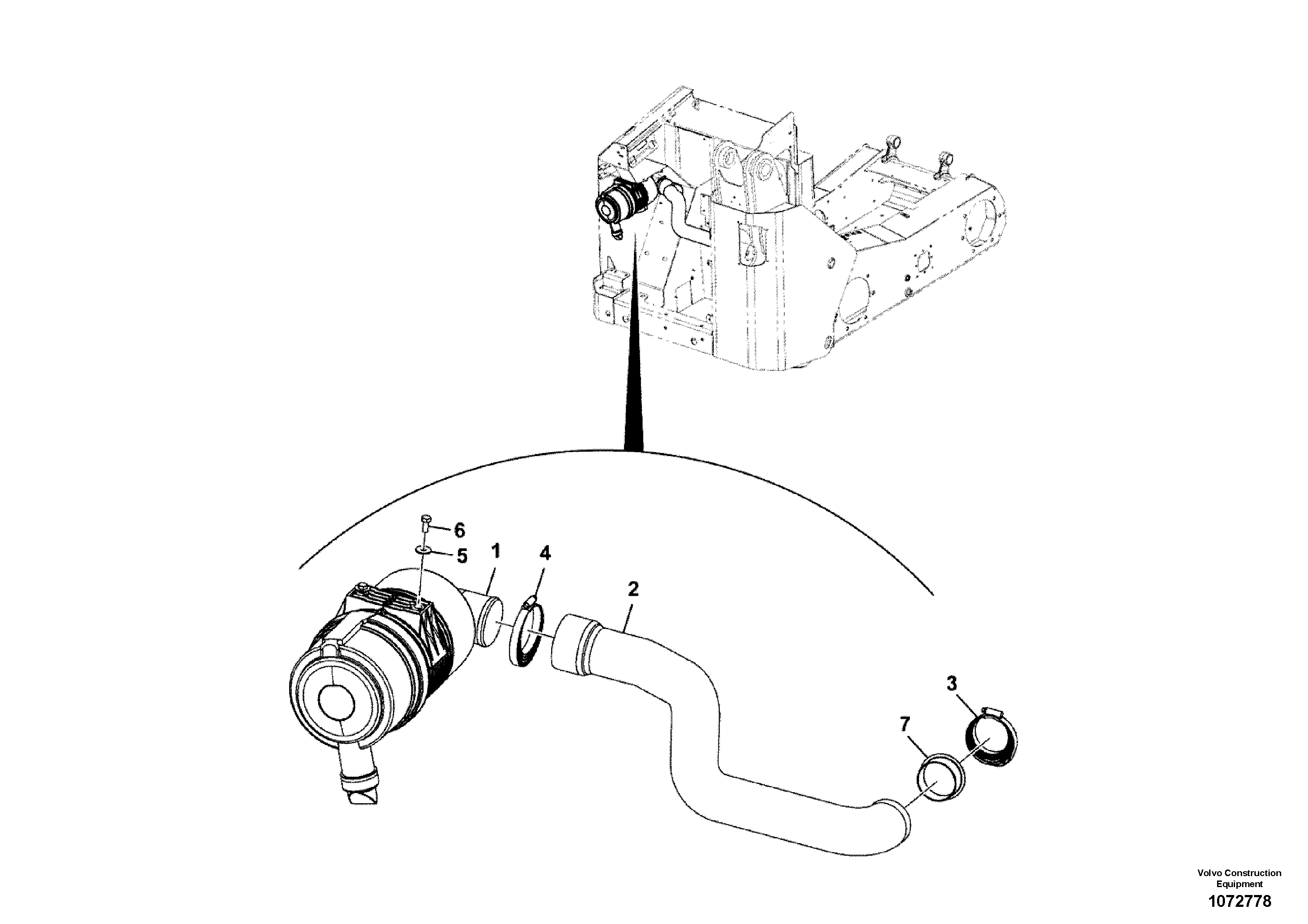 Cover, compressor VOE17416319 VOLVO