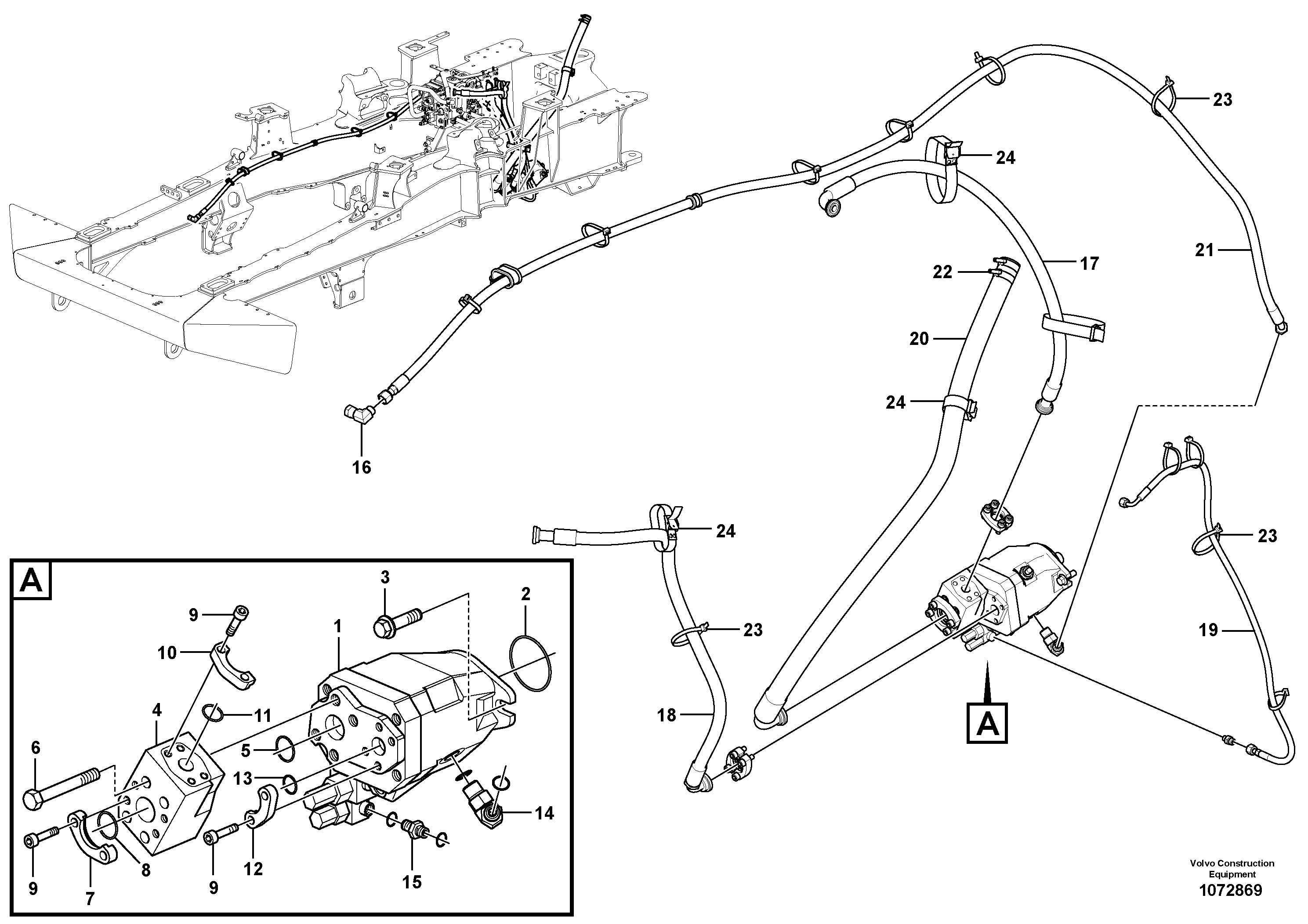 Timing gear casing VOE16254073 VOLVO