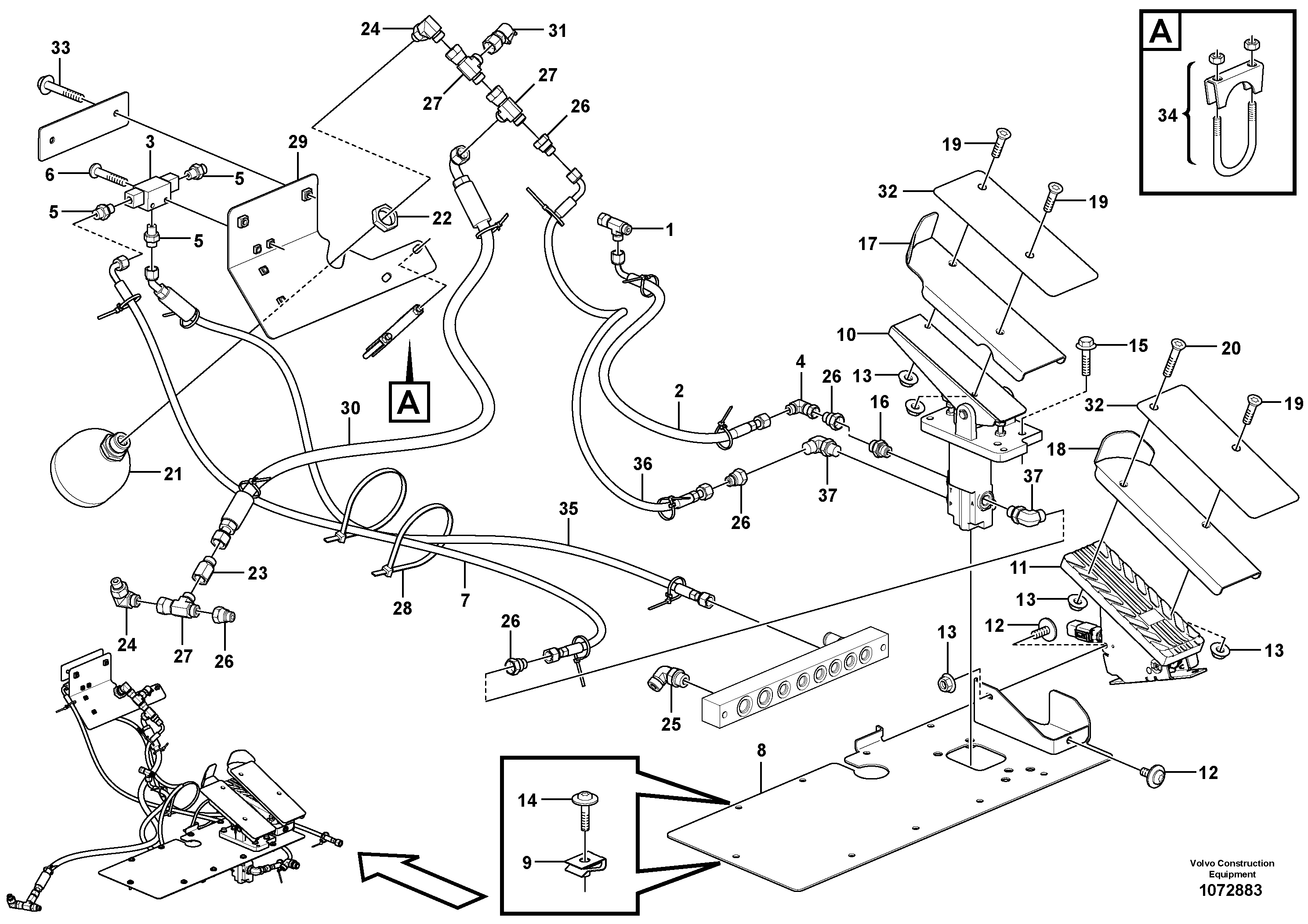 Seat frame VOE16842767 VOLVO