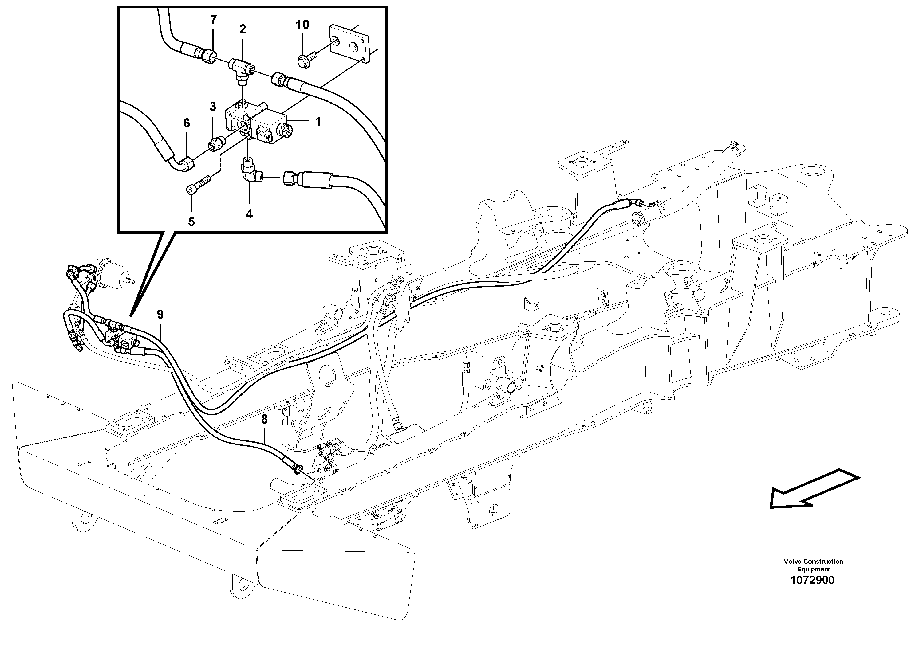 Hose assembly VOE936736 VOLVO