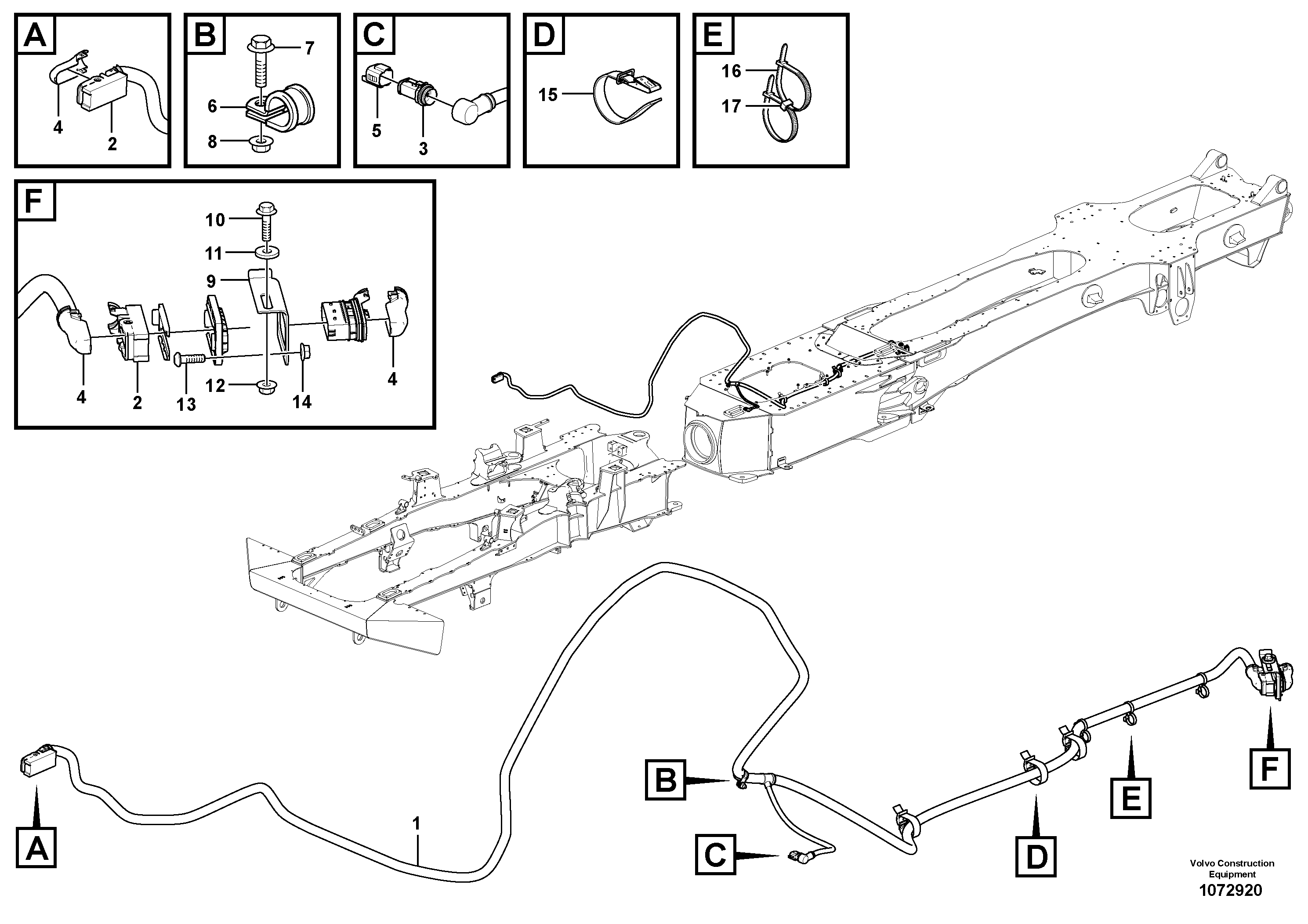 Seat frame VOE17427365 VOLVO
