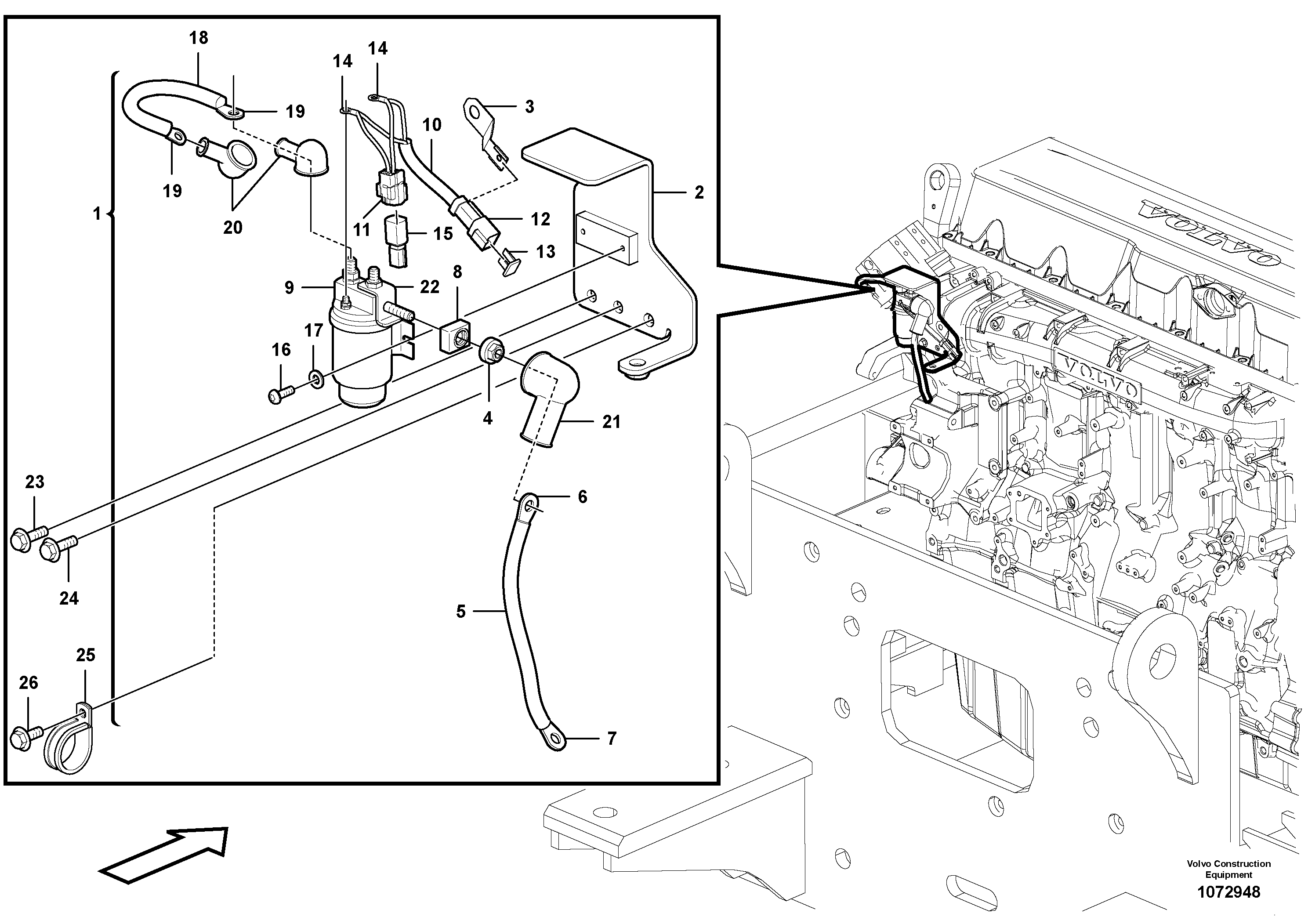 Radio Support VOE14601151 VOLVO