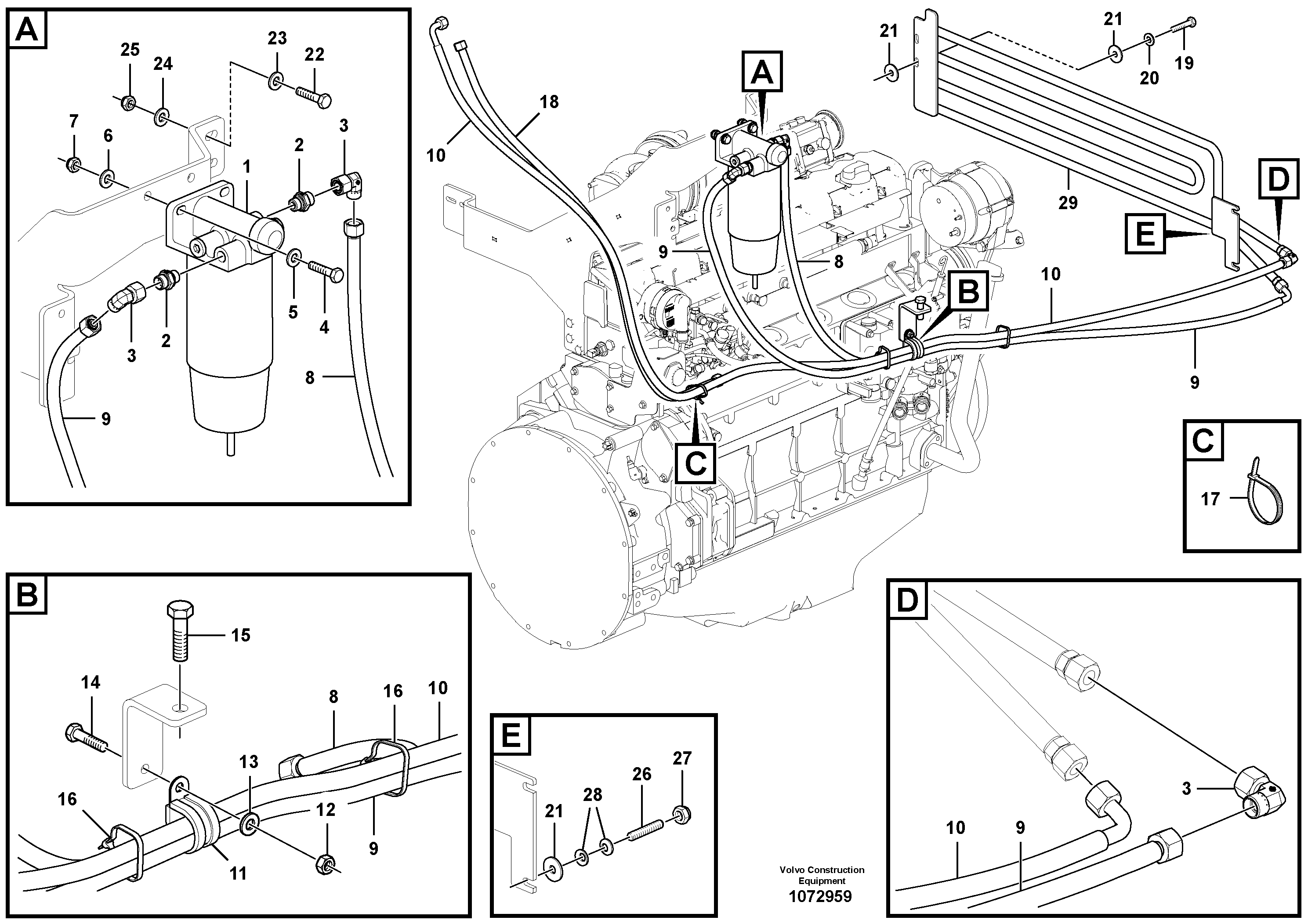 Clutch Spring VOE14593172 VOLVO