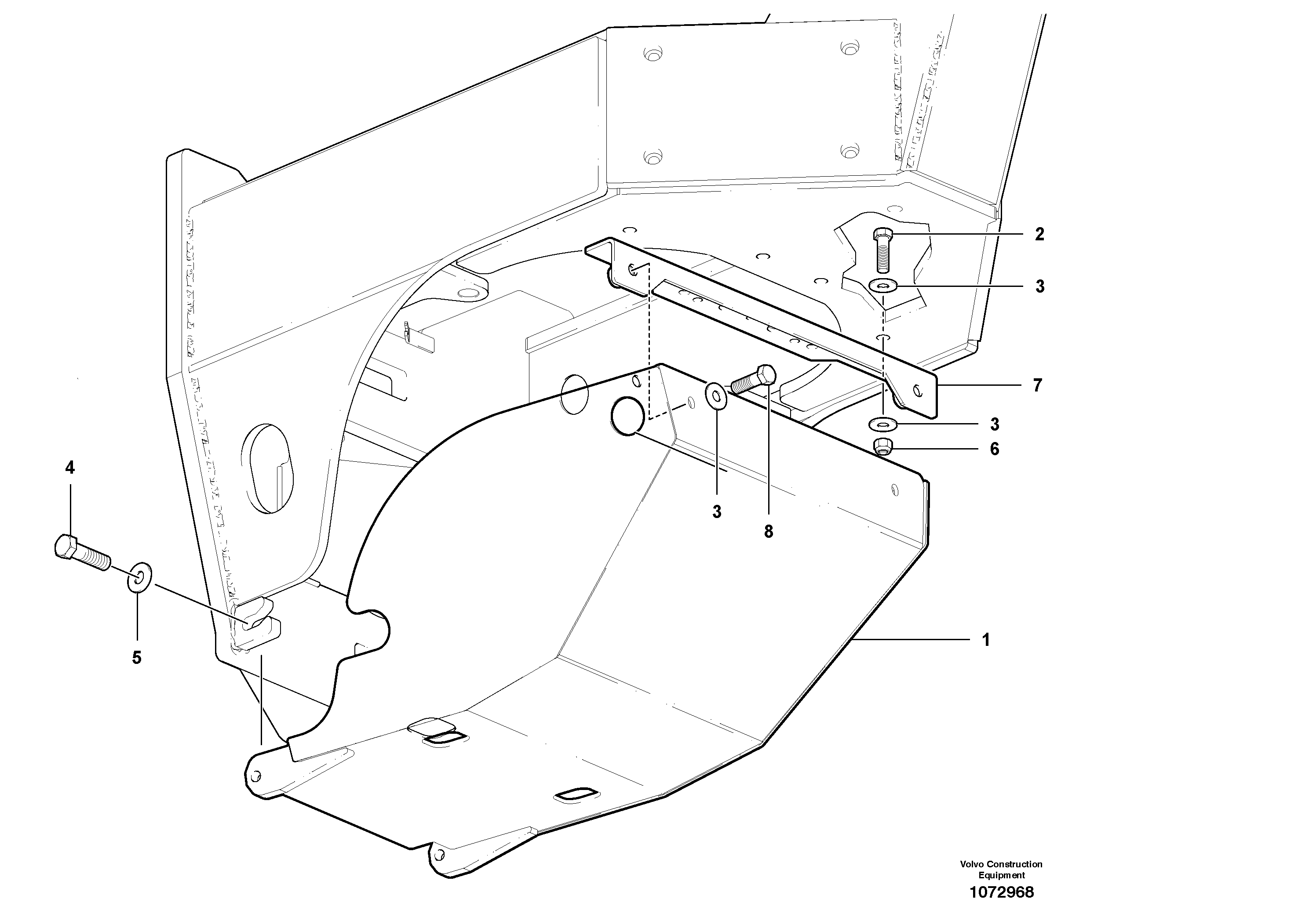 Seat frame VOE12745269 VOLVO