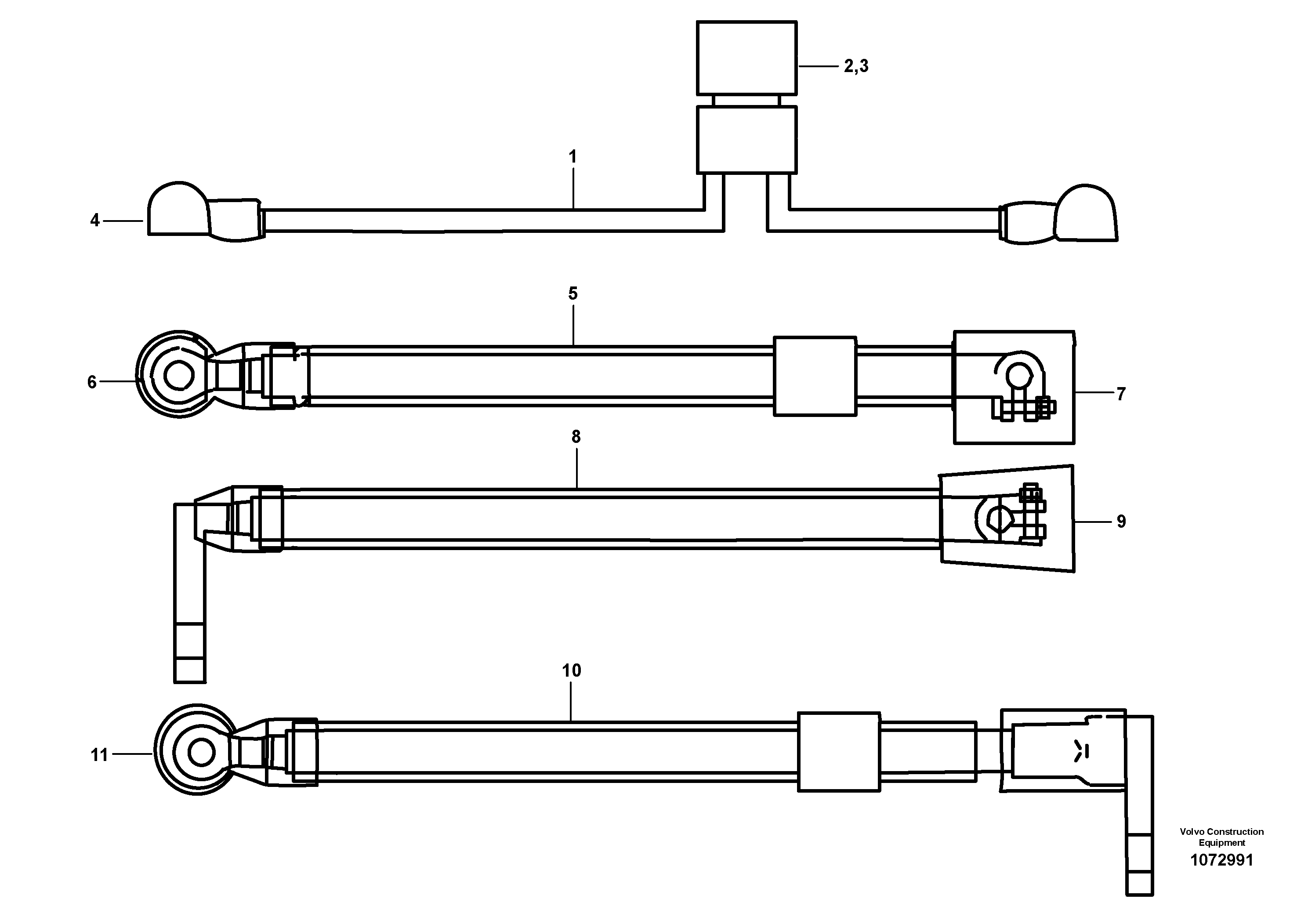 Support Shaft VOE12795083 VOLVO