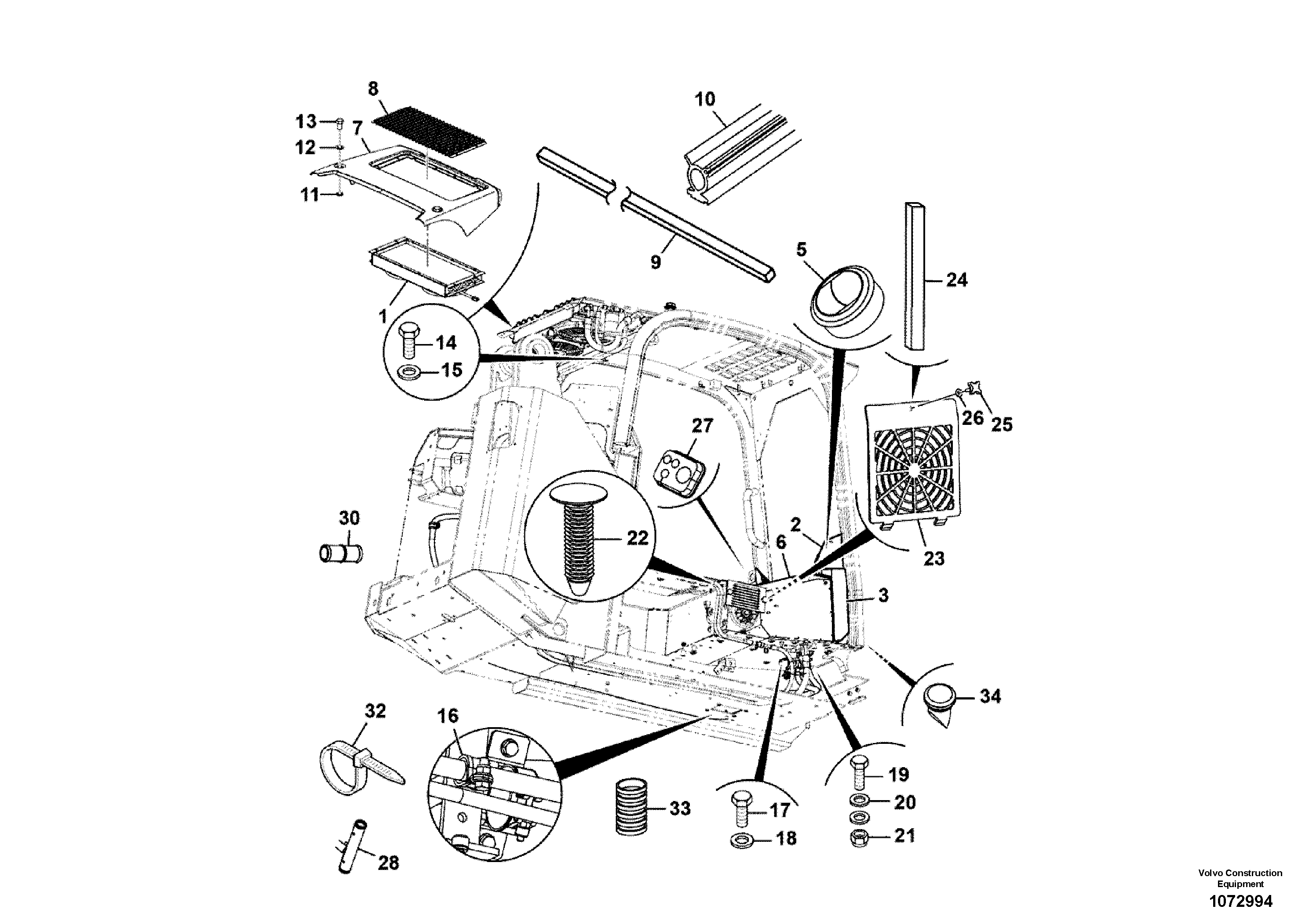 Spacer ring VOE17414865 VOLVO