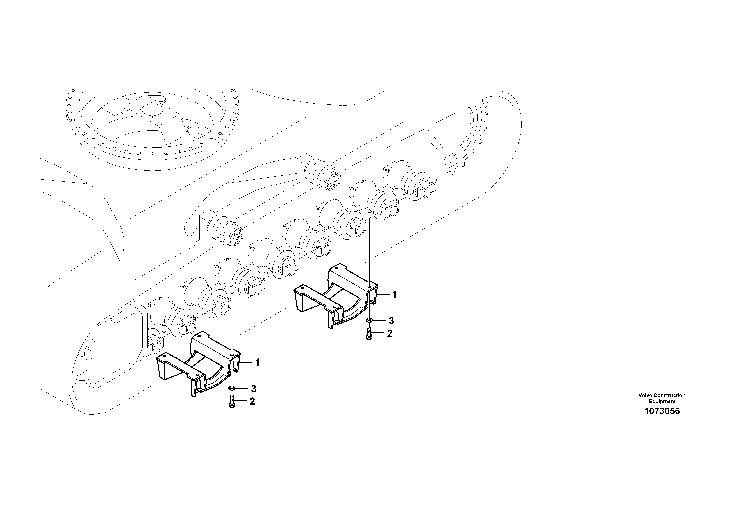 Mounting rail VOE60112560 VOLVO