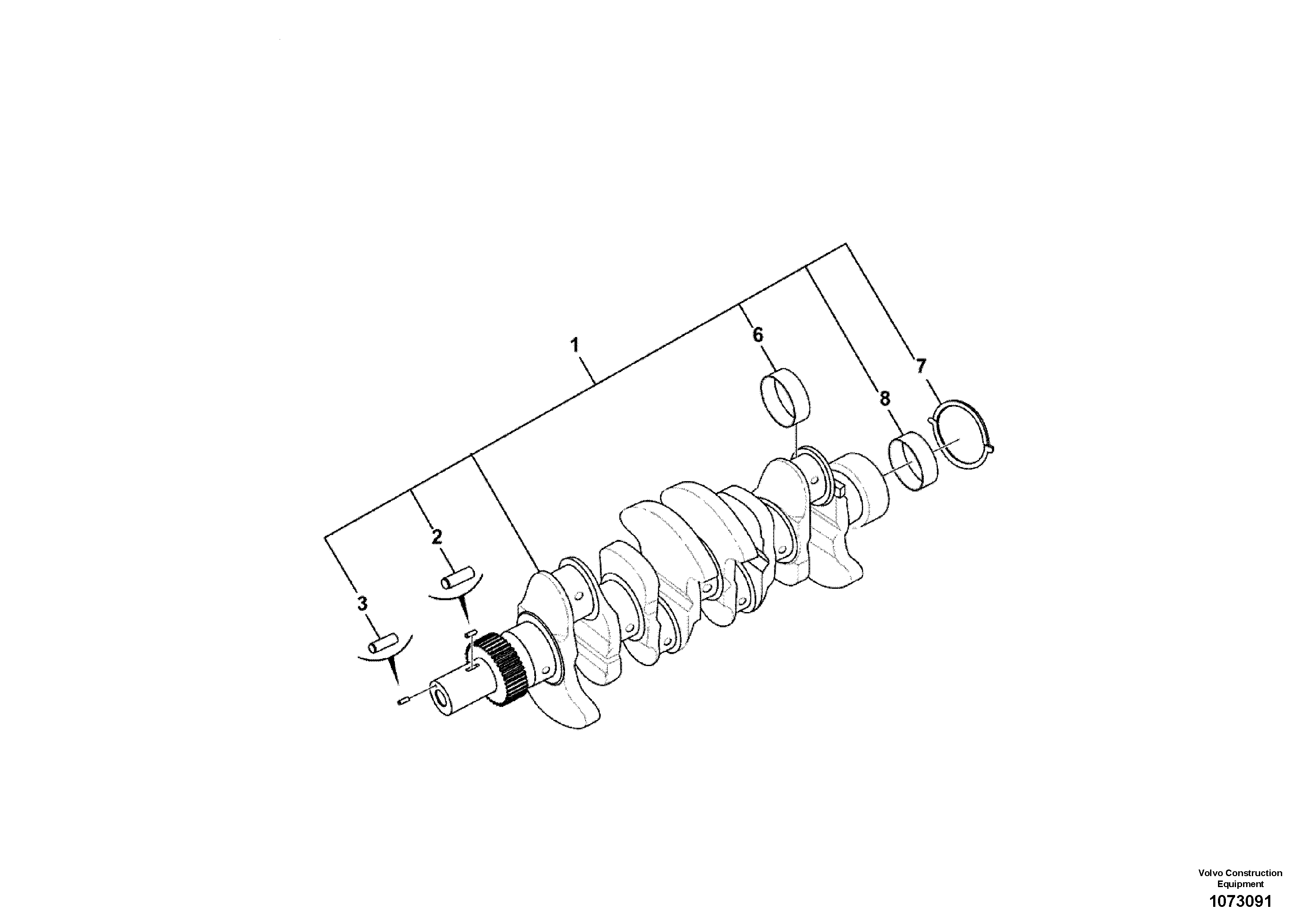 Pull rod VOE17417015 VOLVO