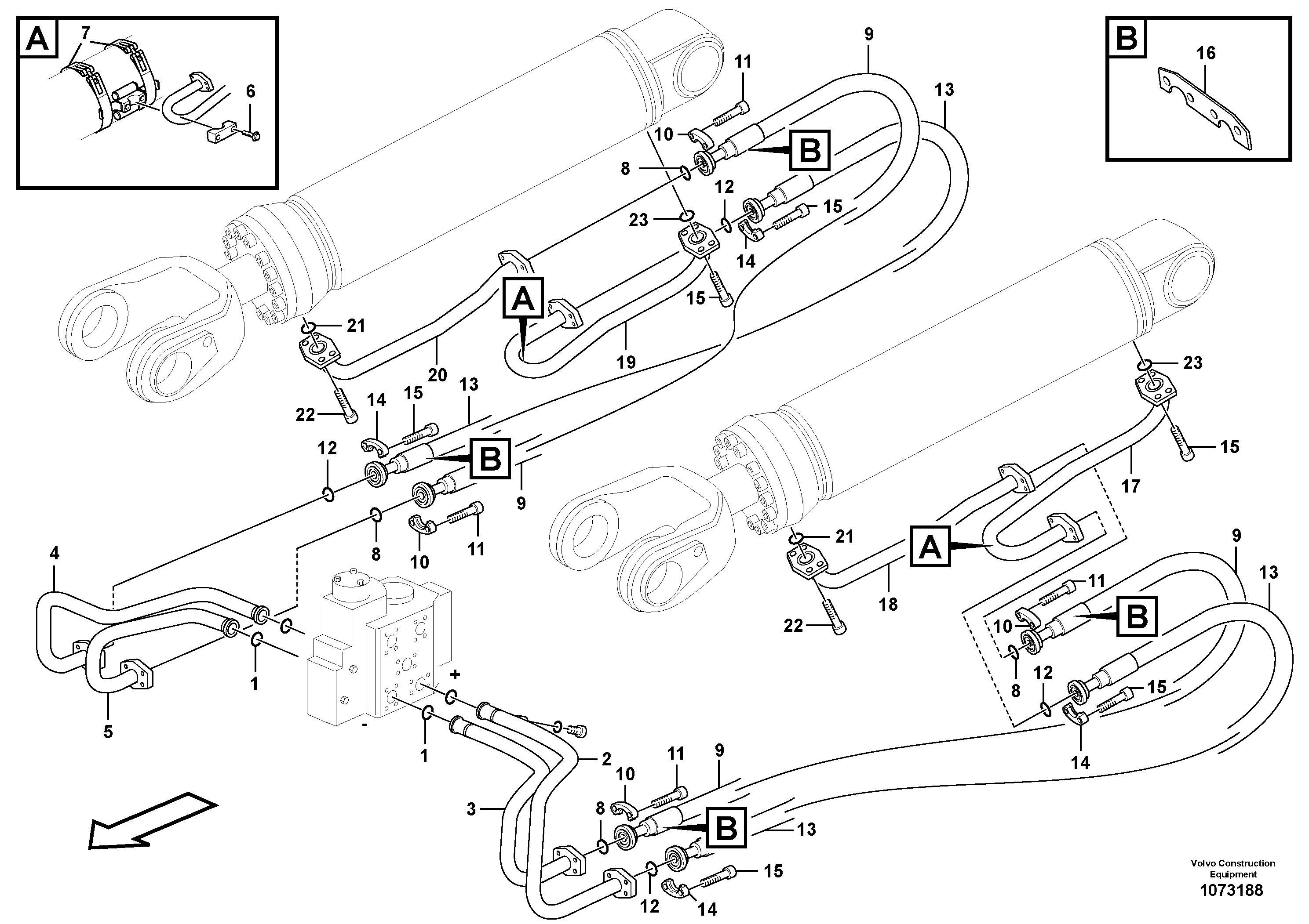Control sleeve VOE15092866 VOLVO
