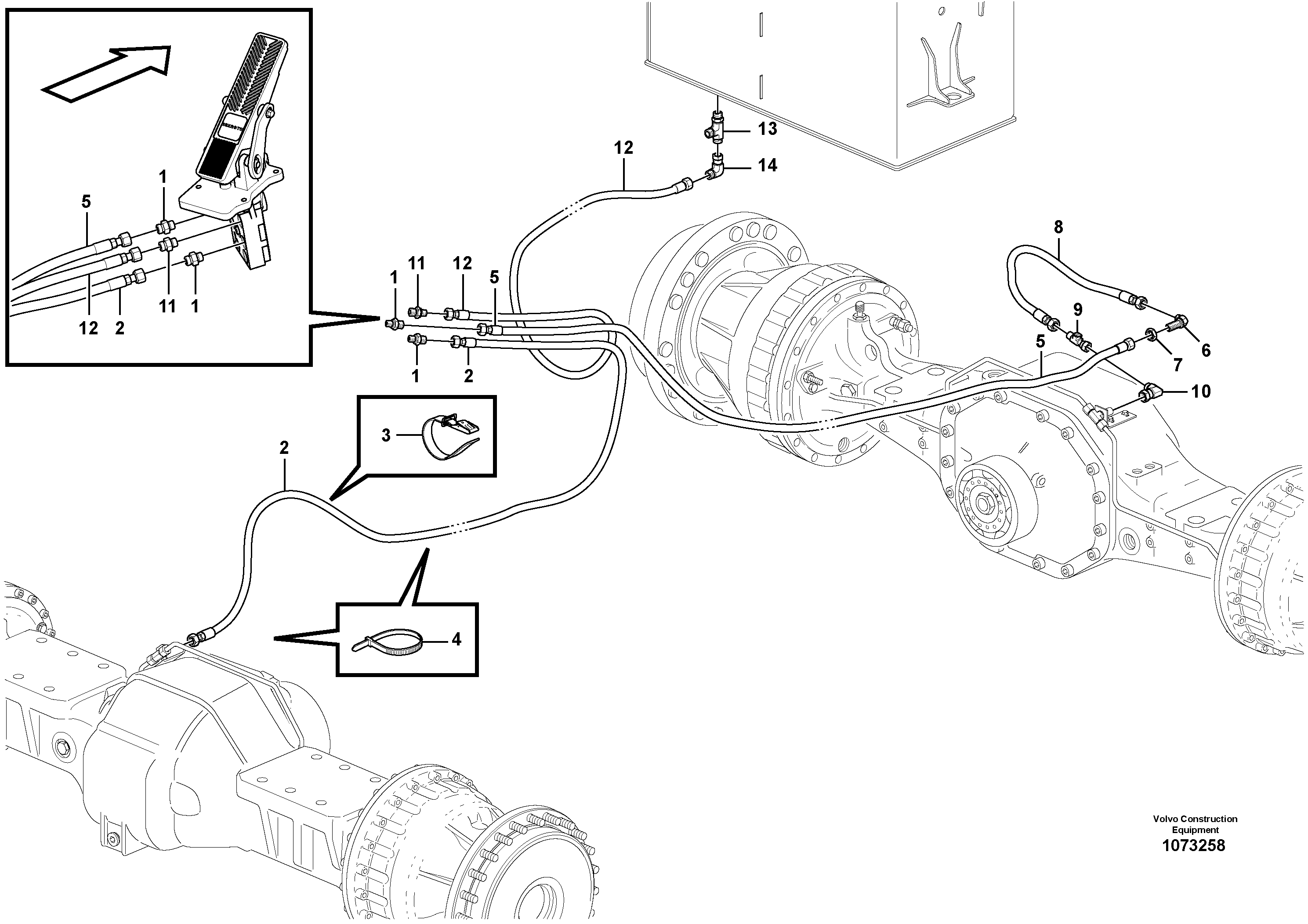 Timing gear casing VOE17201112 VOLVO