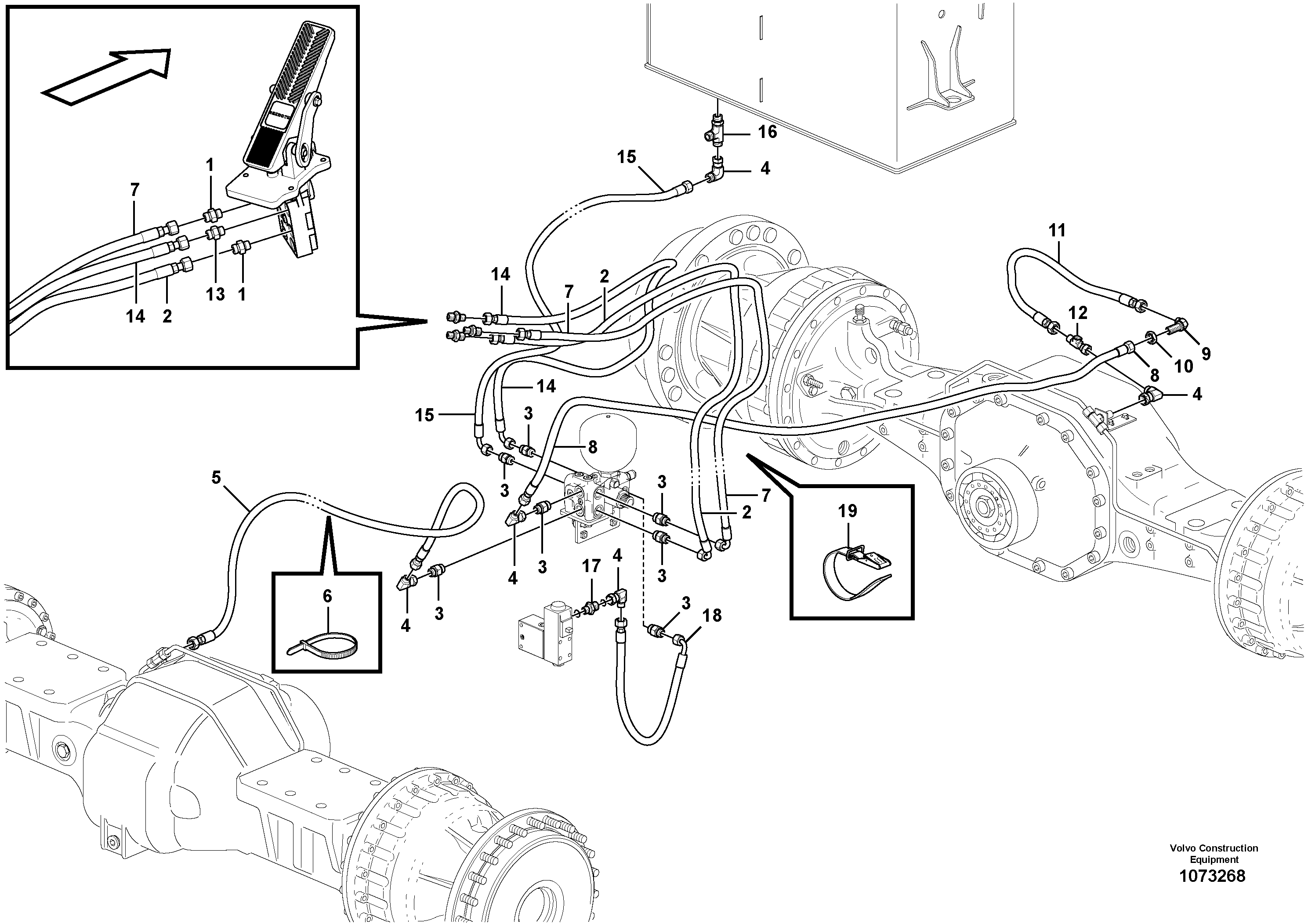 Timing gear casing VOE936534 VOLVO