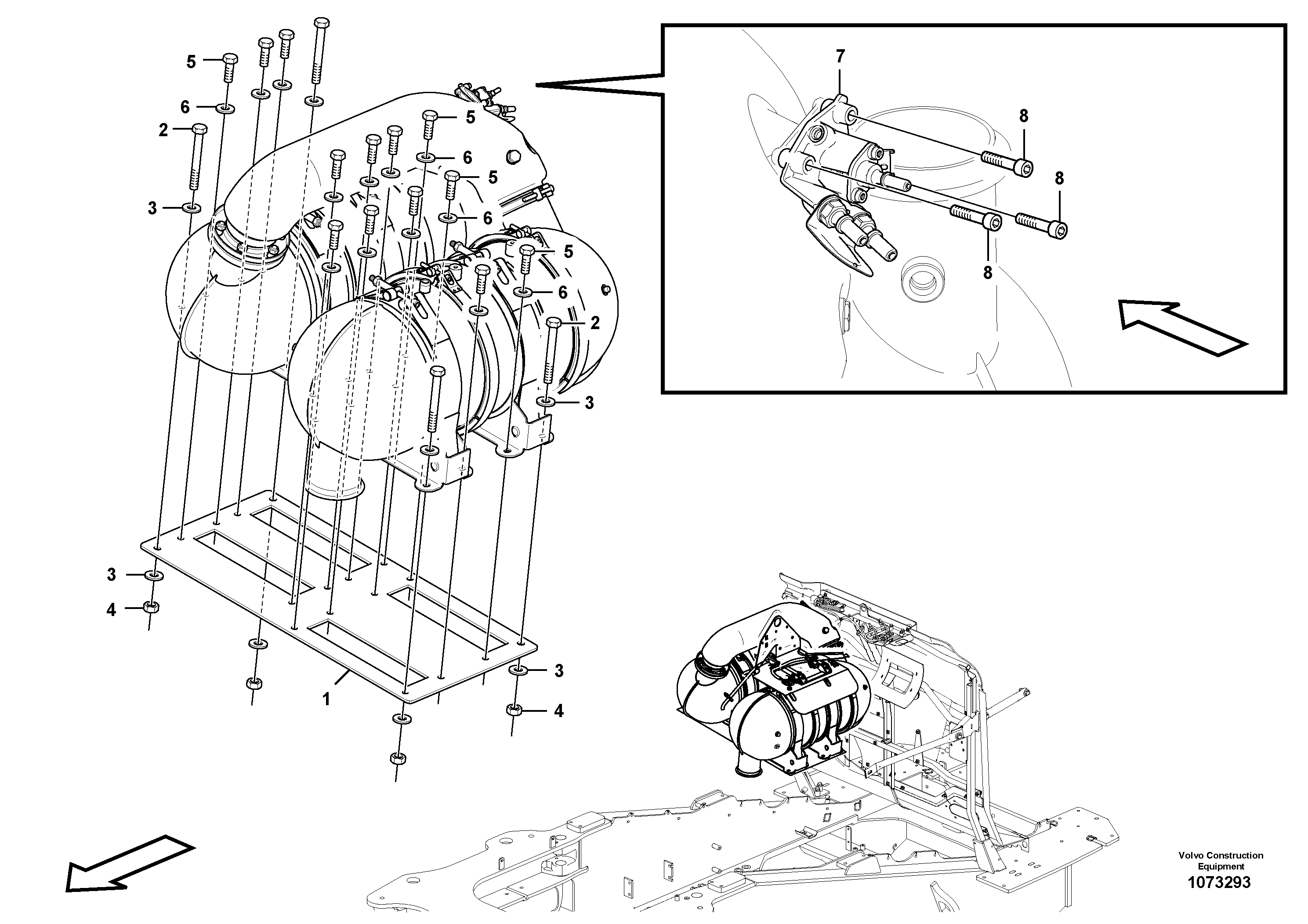 Hexagon screw EH970886 VOLVO