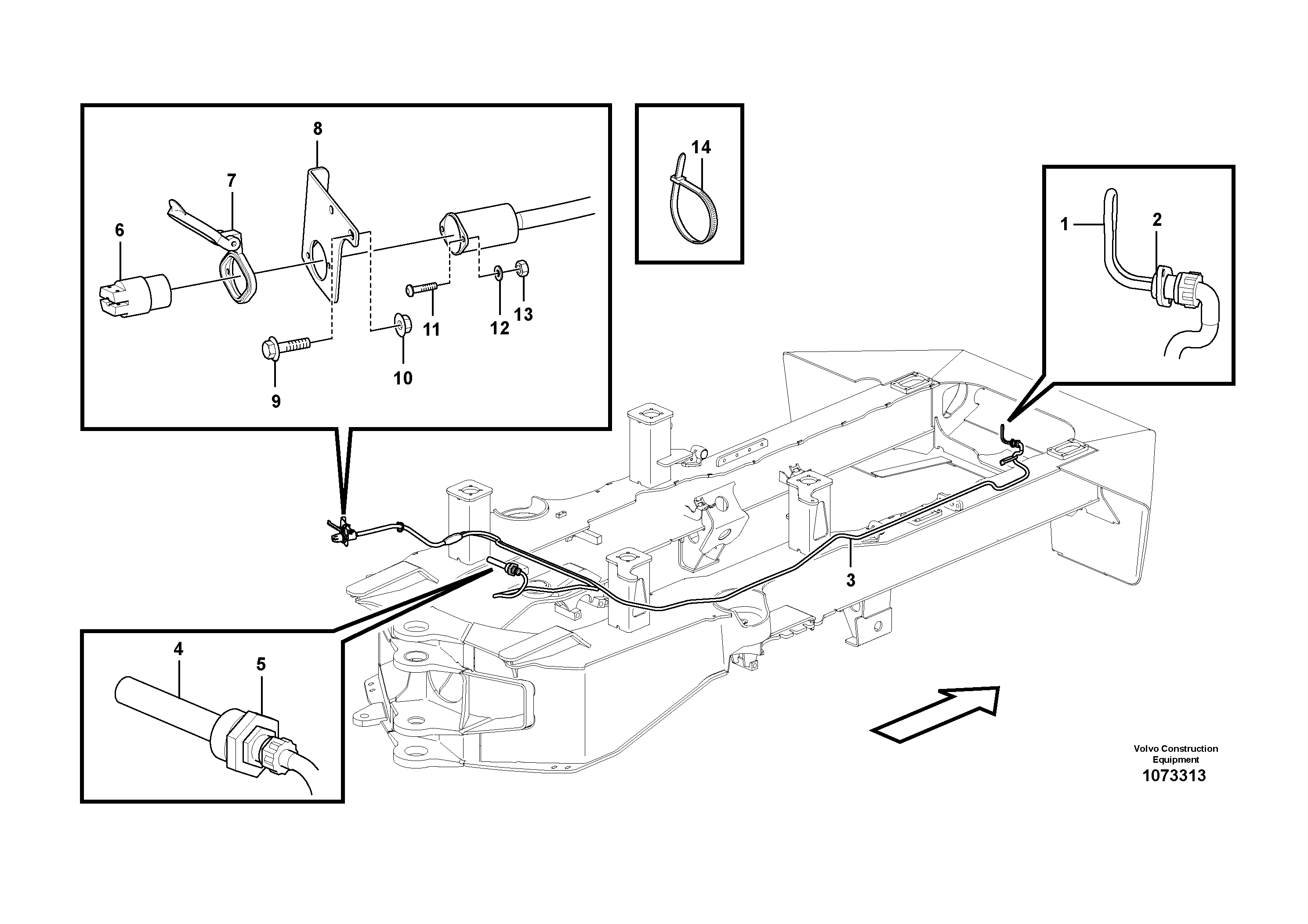 Seat frame VOE16854003 VOLVO