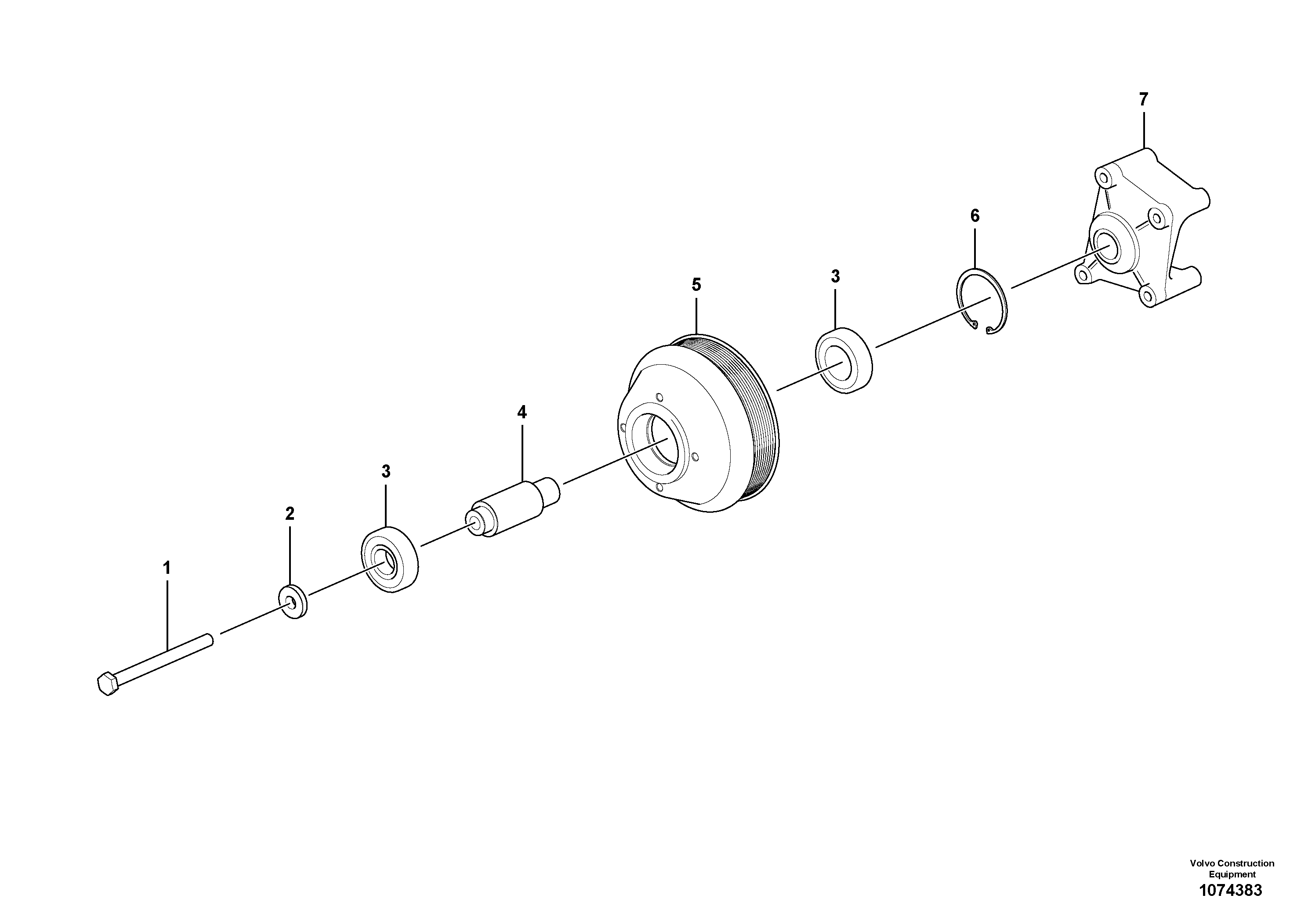 Mounting rail VOE995910 VOLVO