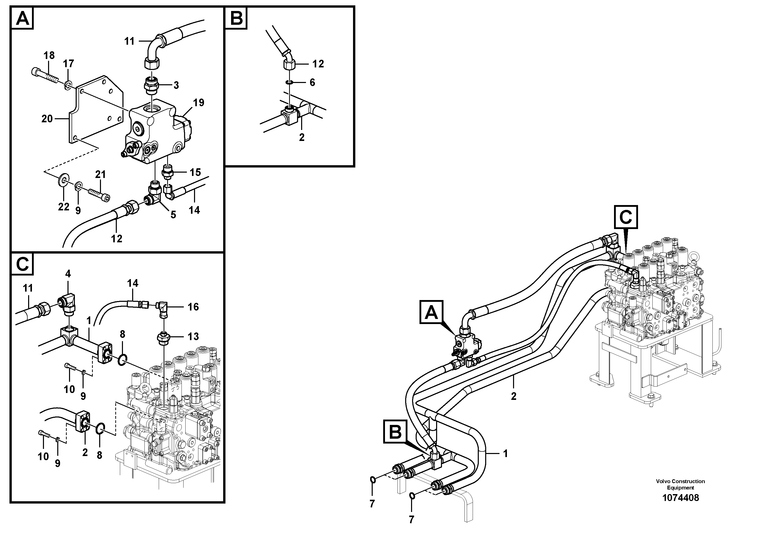 Seat frame VOE14633086 VOLVO
