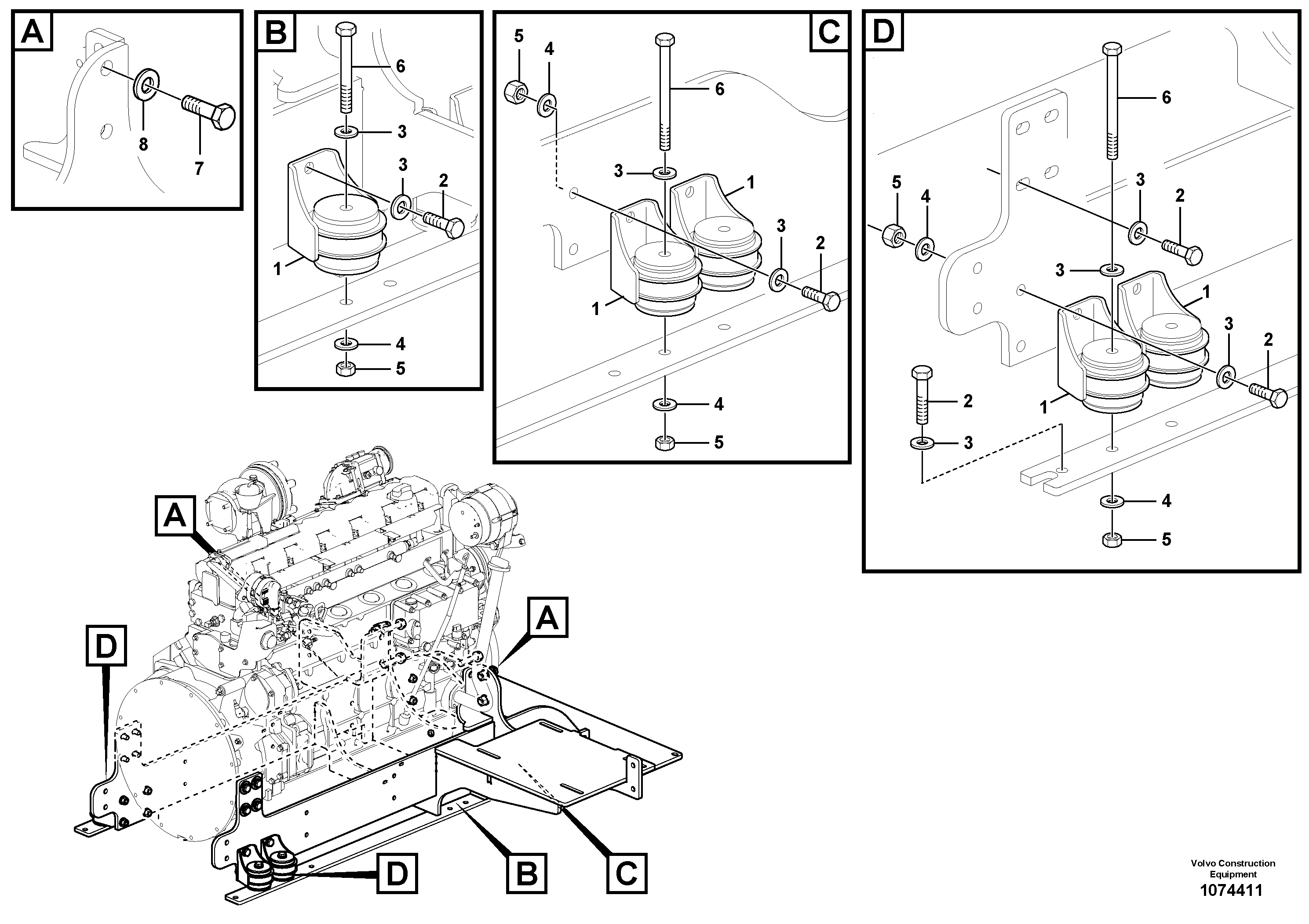 Hexagon screw RM9671887 VOLVO
