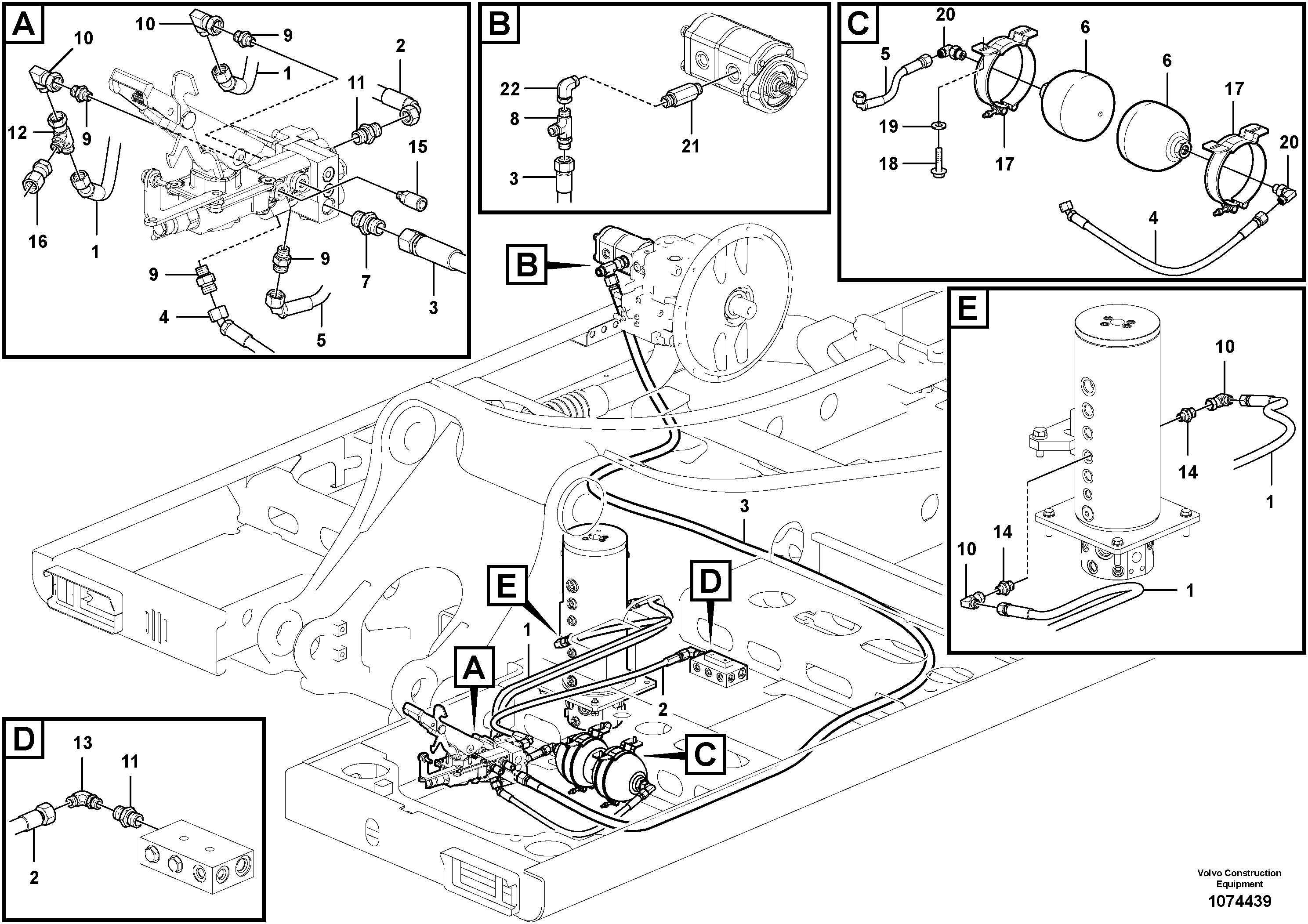 Timing gear casing VOE15801405 VOLVO