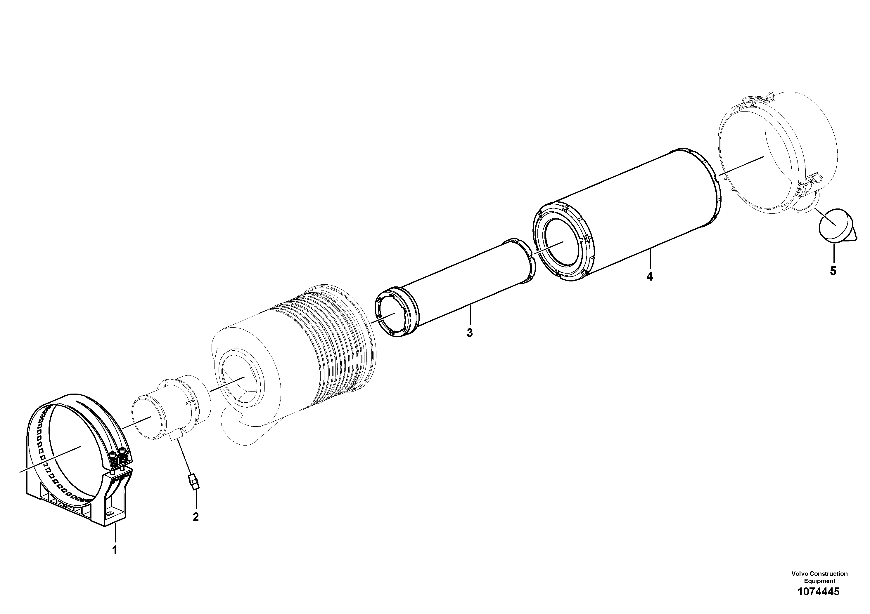 Hand throttle wire VOE16632963 VOLVO