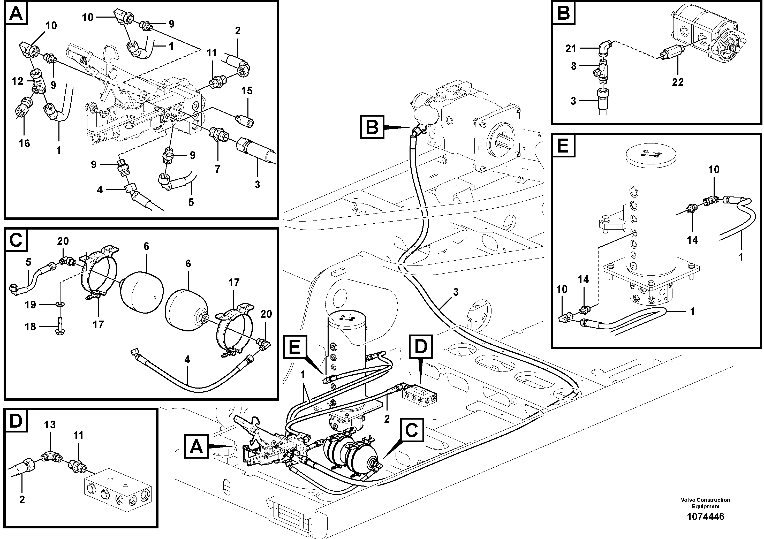 Timing gear casing VOE15081276 VOLVO