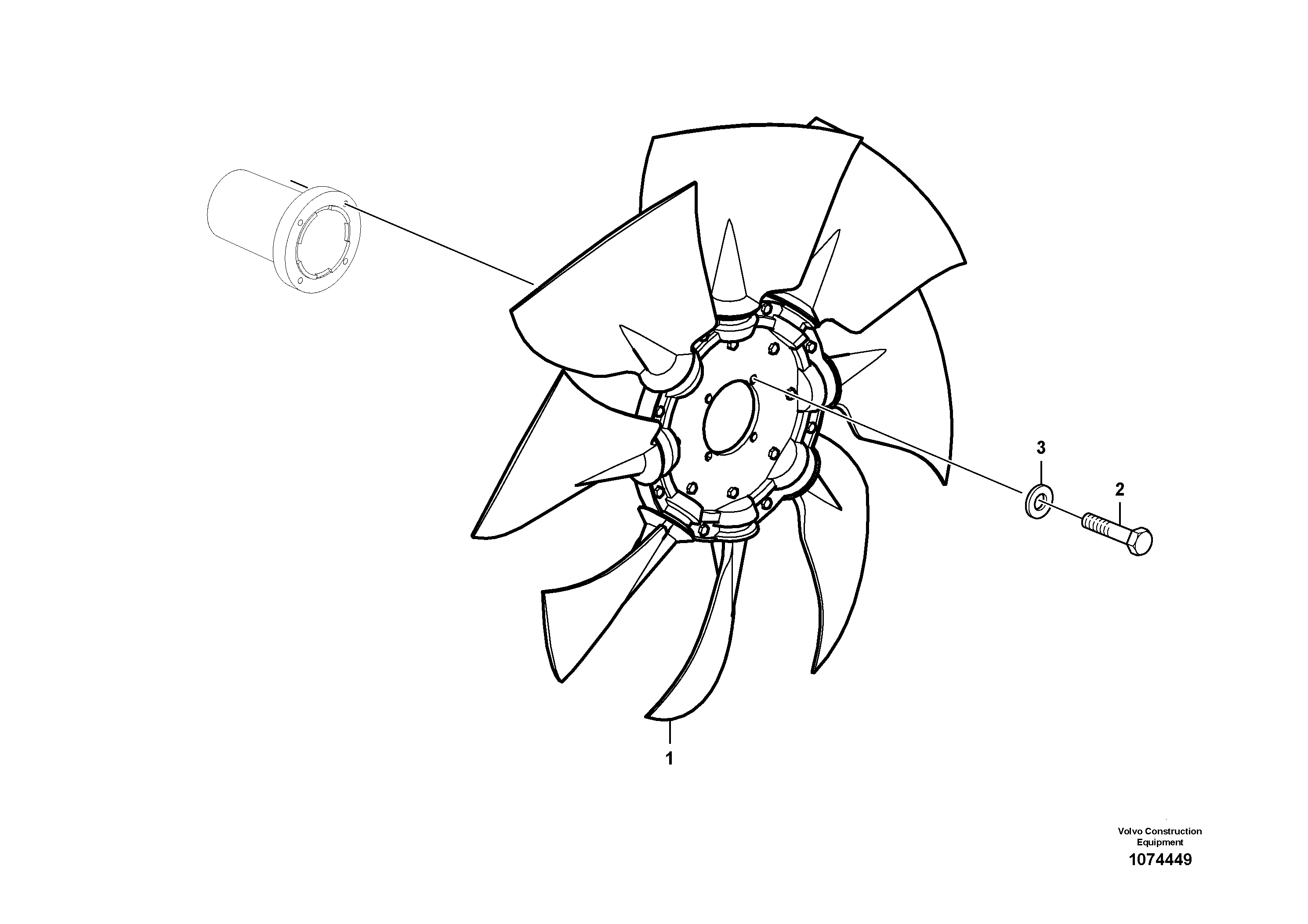 Extension pipe VOE14699627 VOLVO