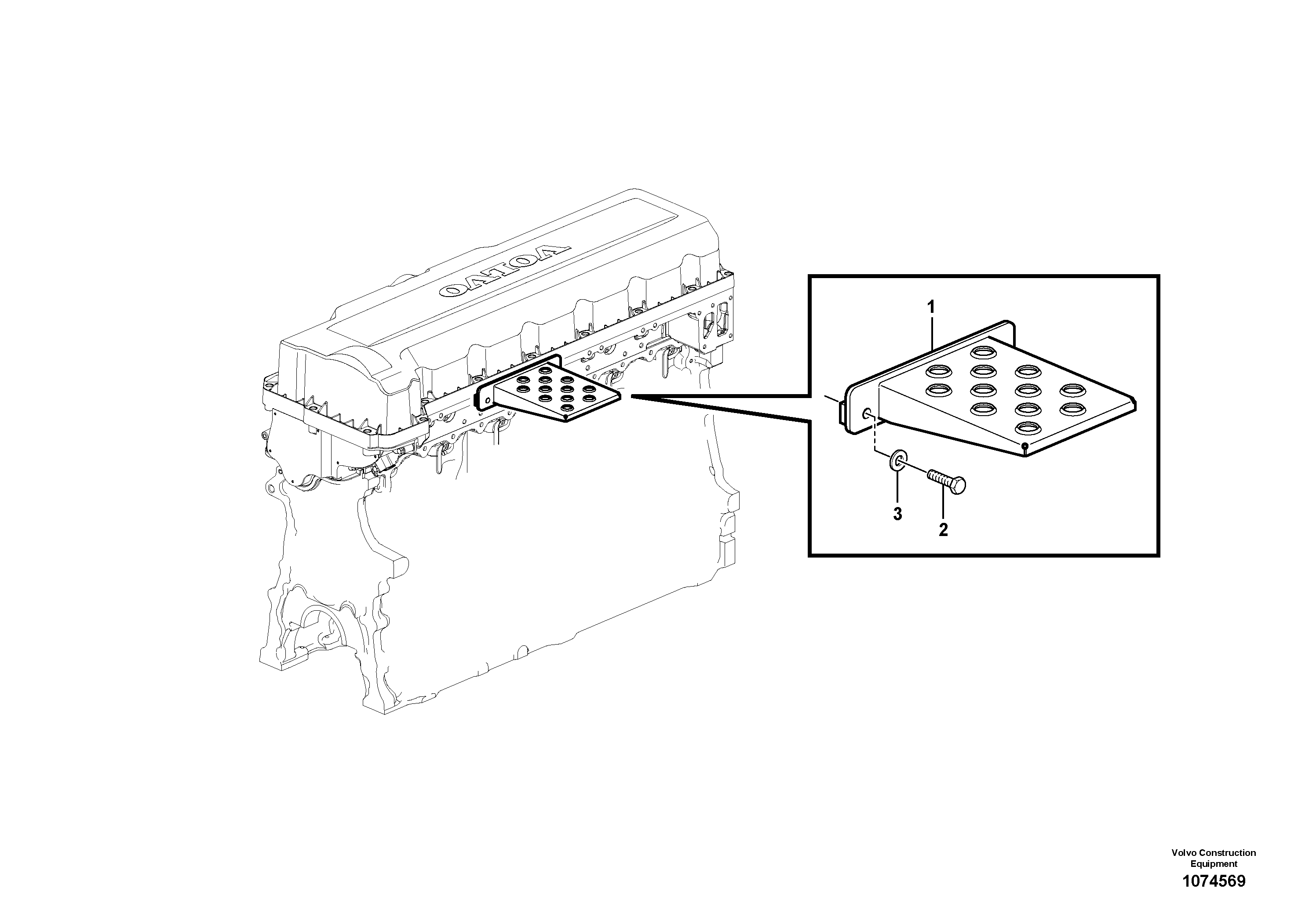 Pedal bracket R.h. VOE14660466 VOLVO
