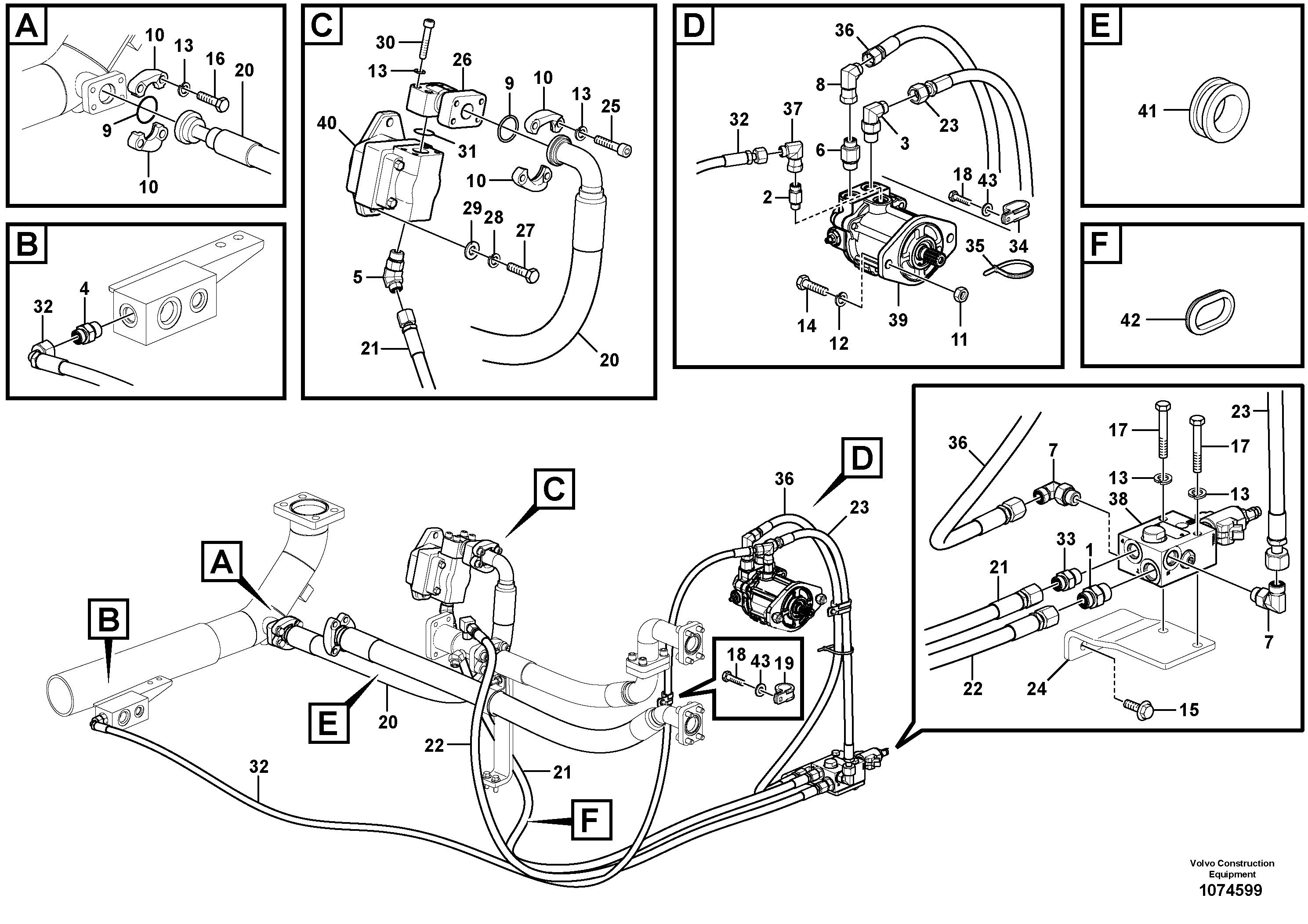 Timing gear casing VOE16870000 VOLVO