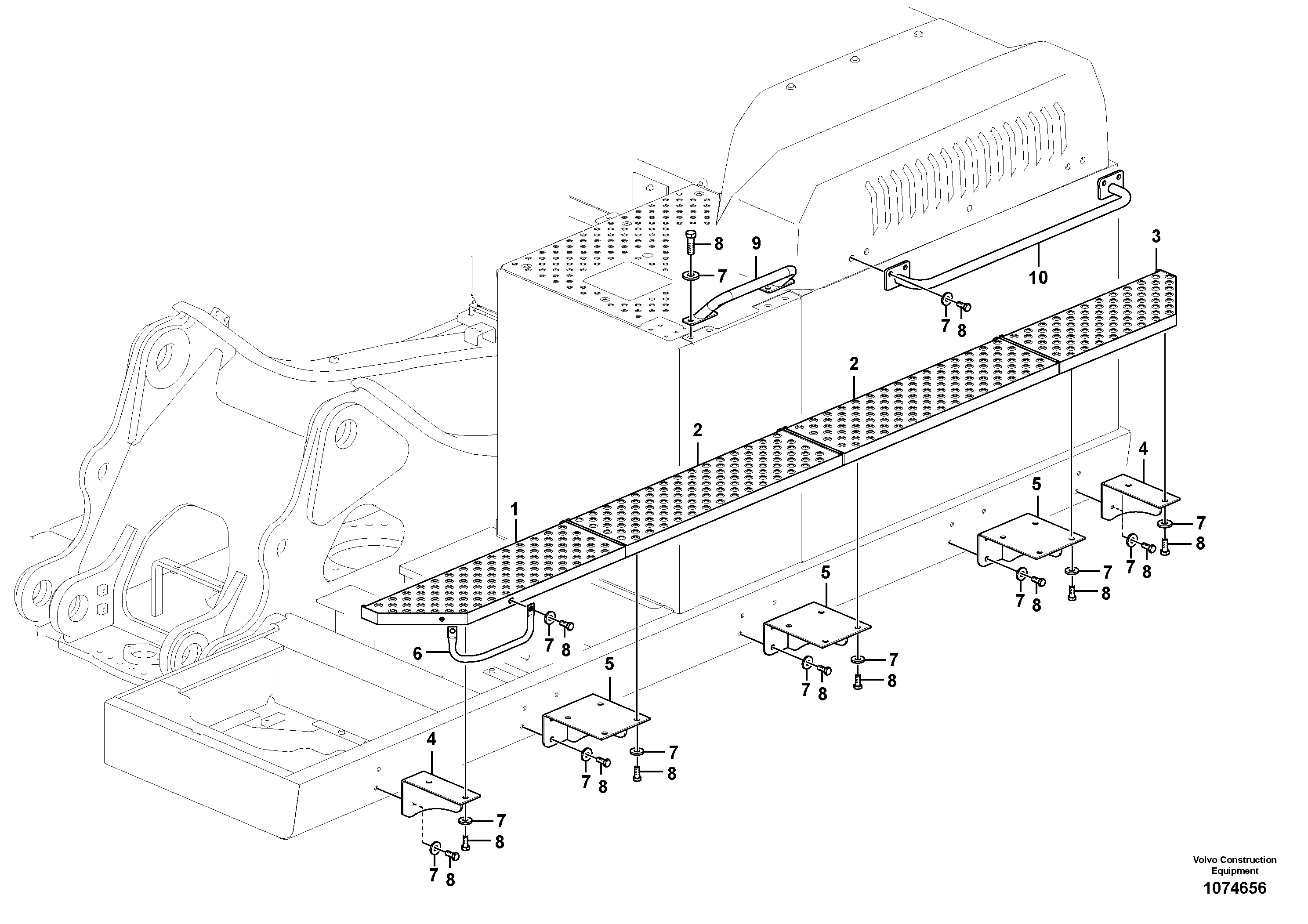 Seat frame VOE14645692 VOLVO