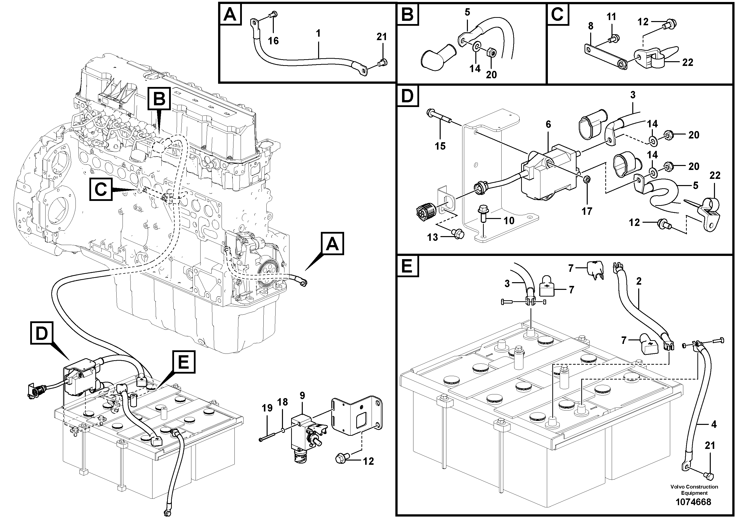 Hexagon Nut VOE9973068 VOLVO